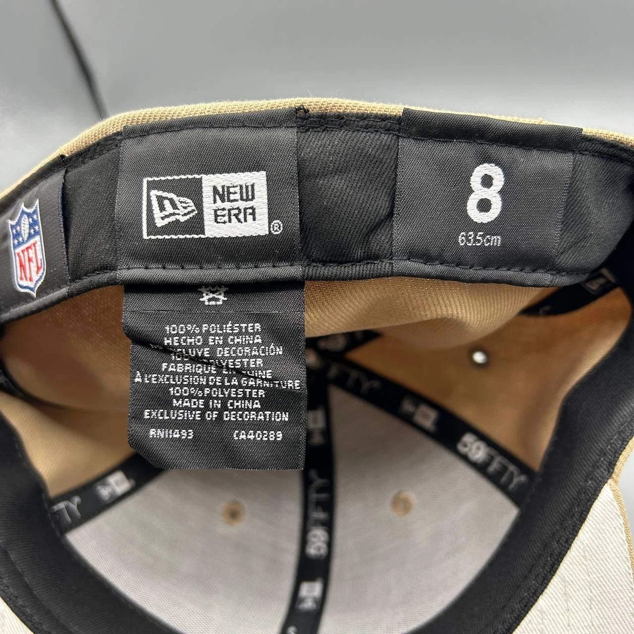 New Era Las Vegas Raiders Hat Men 8 Brown Embroidered Fitted Cap New Size ONE SIZE - 5 Thumbnail