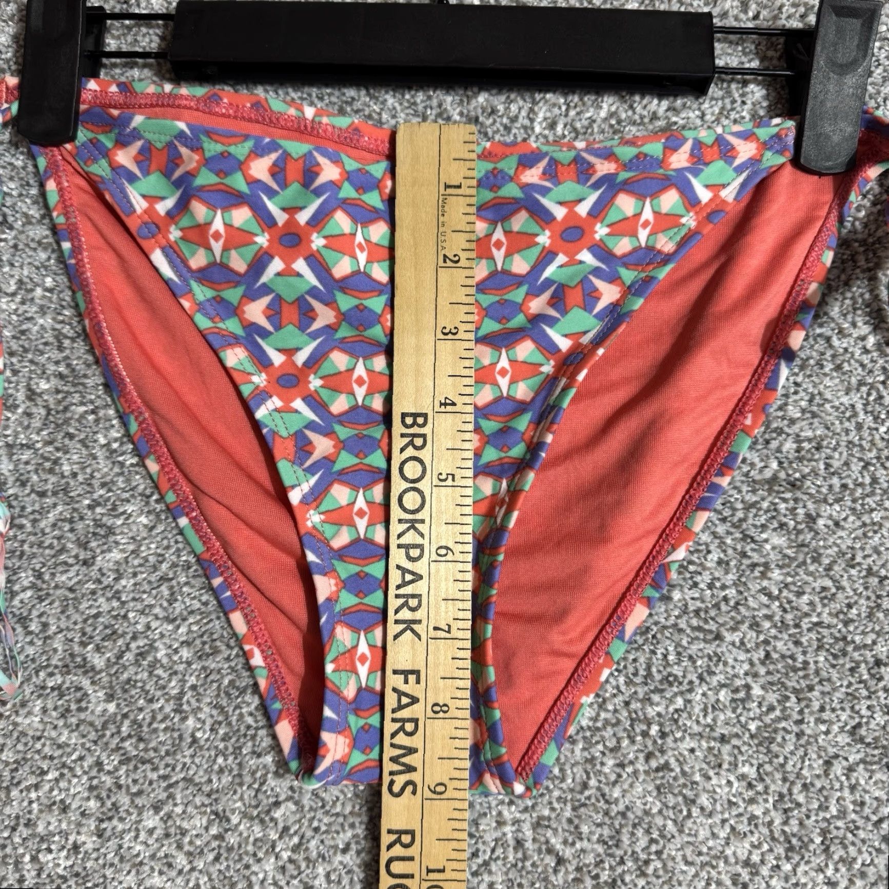 Undercover BP Under Cover Bikini Bottom Women Large Boho Southwestern Aztec Tassel Tie Bikini Bottoms - Multicolor Nylon Spandex Undercover Aztec Theme Size 36" / US 14 / IT 50 - 6 Thumbnail