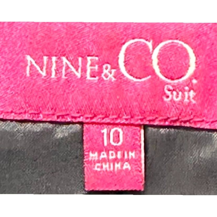 CO Nine & Co Blazer Womens Size 10 Gray Button Up Business Casual Office Career STAIN - Vintage? Size L / US 10 / IT 46 - 6 Thumbnail