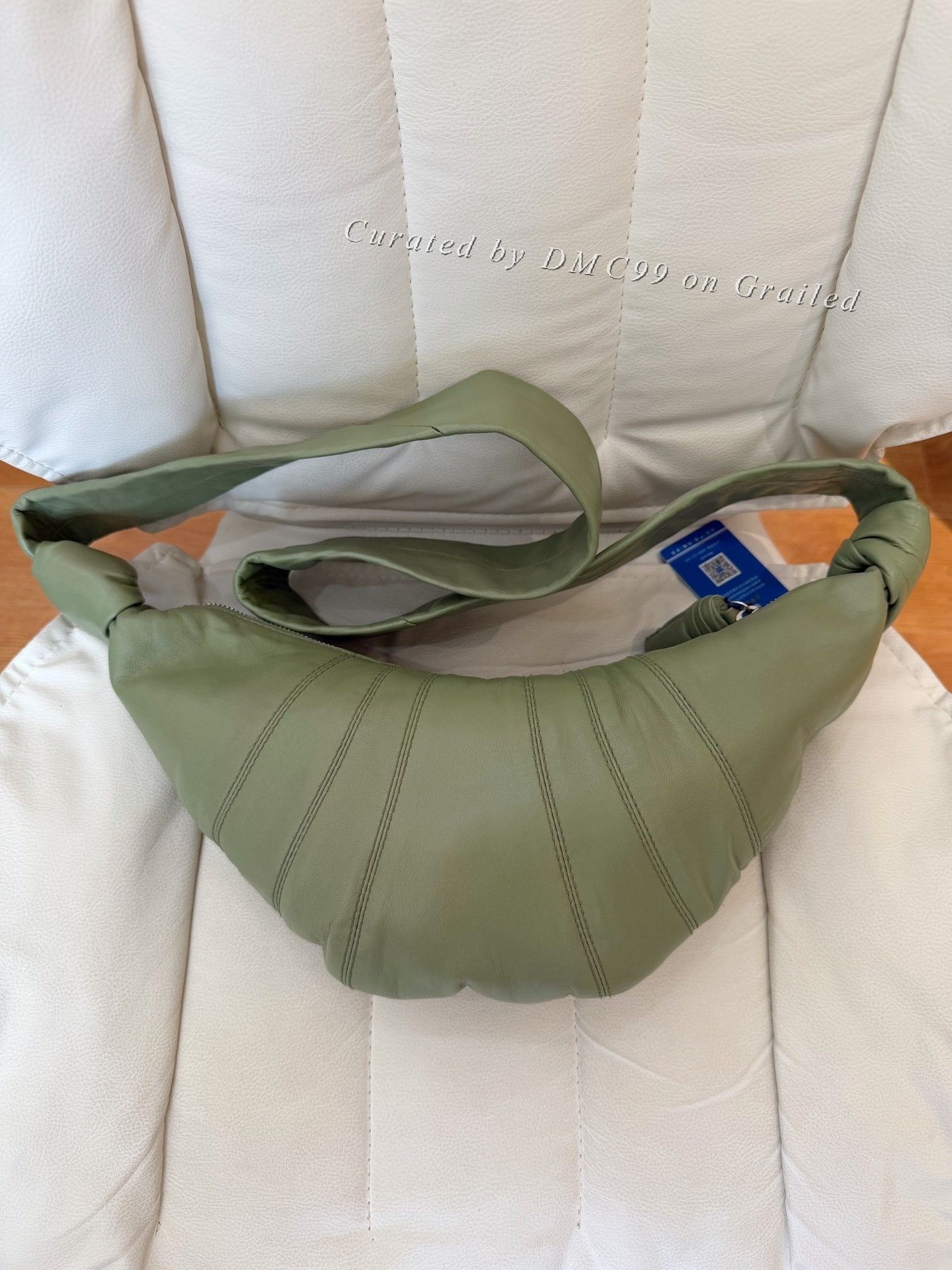 Lemaire Small Lemaire Sage Green Croissant Bag Size ONE SIZE - 1 Thumbnail