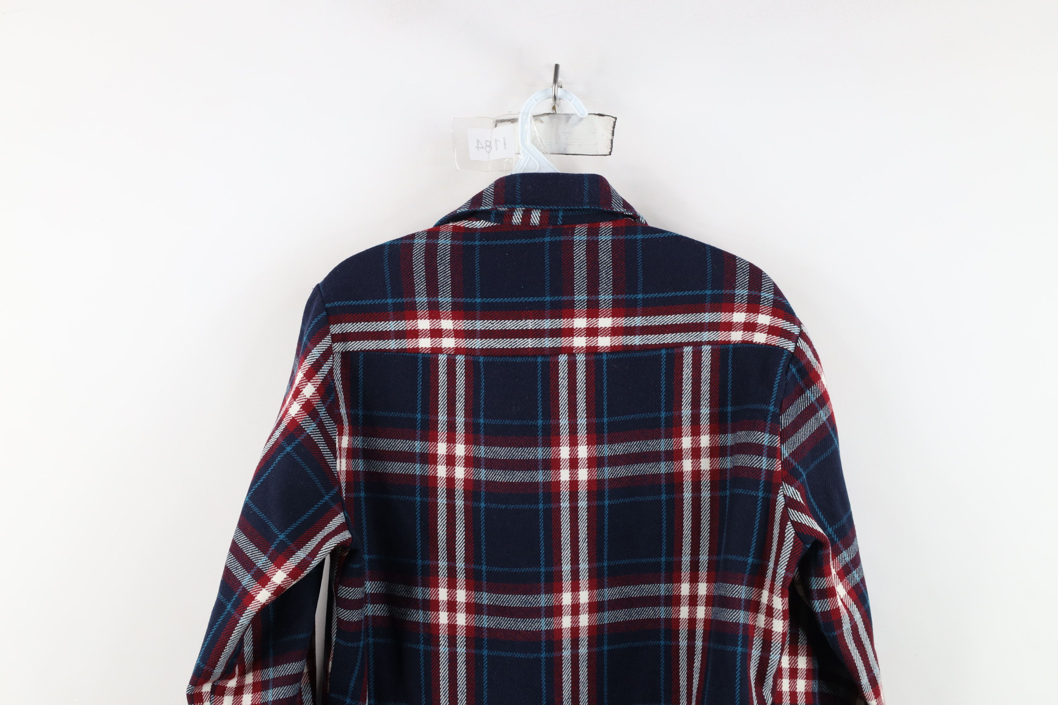 Vintage Vintage 70s Streetwear Pocket Flannel Button Shirt Plaid Size US S / EU 44-46 / 1 - 12 Thumbnail