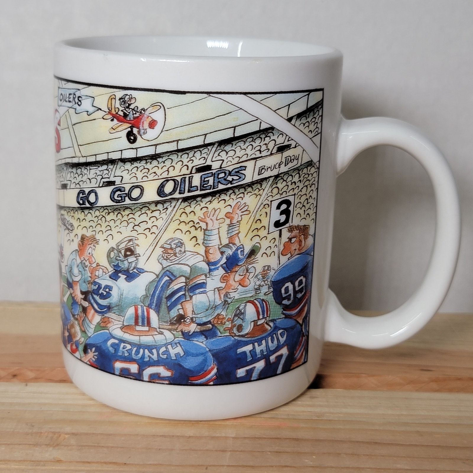Other VINTAGE Team NFL Houston Oilers In Astrodome Ceramic Mug Size ONE SIZE - 4 Thumbnail