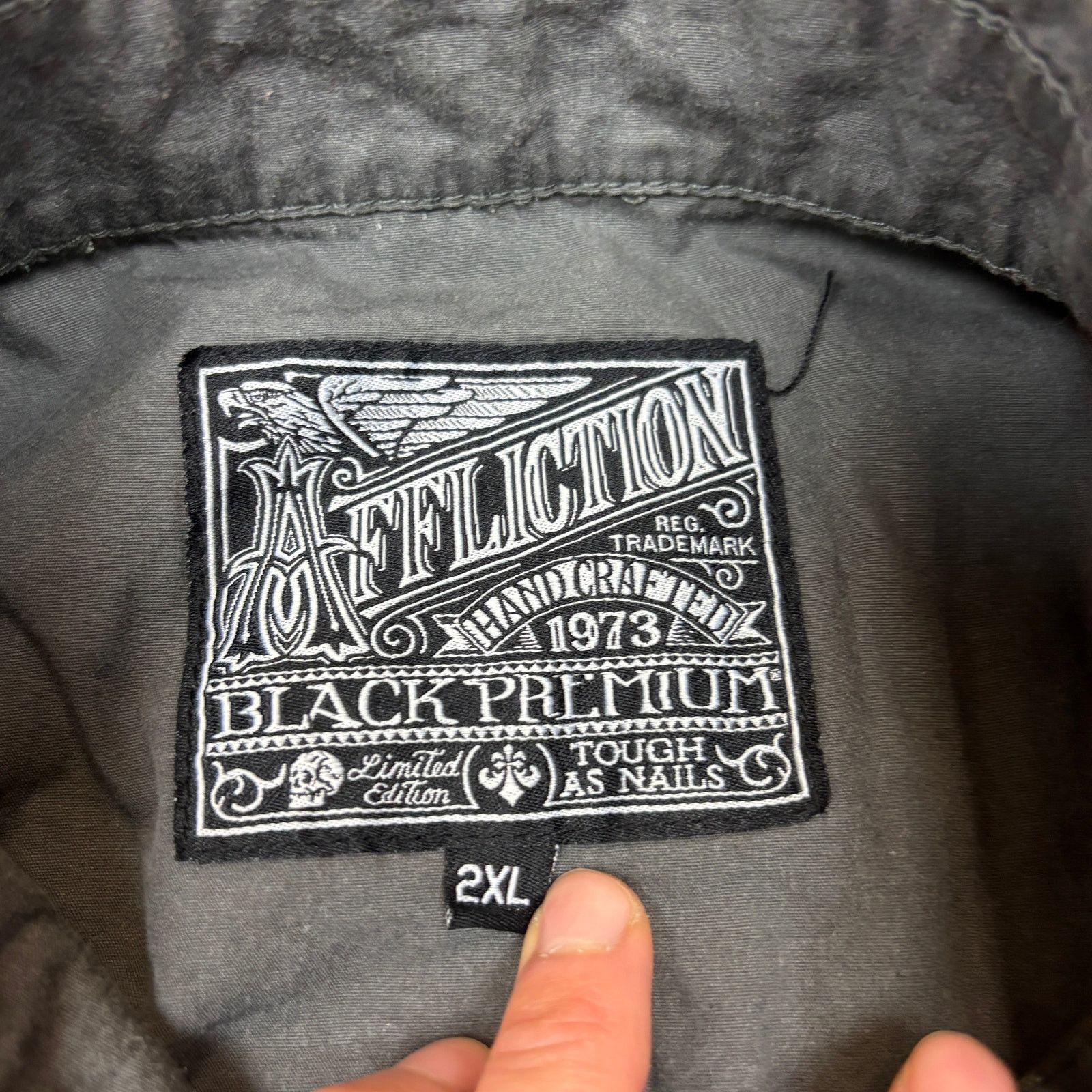 Affliction Affliction Button Up Shirt Men's 2XL XXL Y2K Jesse Pinkman Size US XXL / EU 58 / 5 - 6 Thumbnail