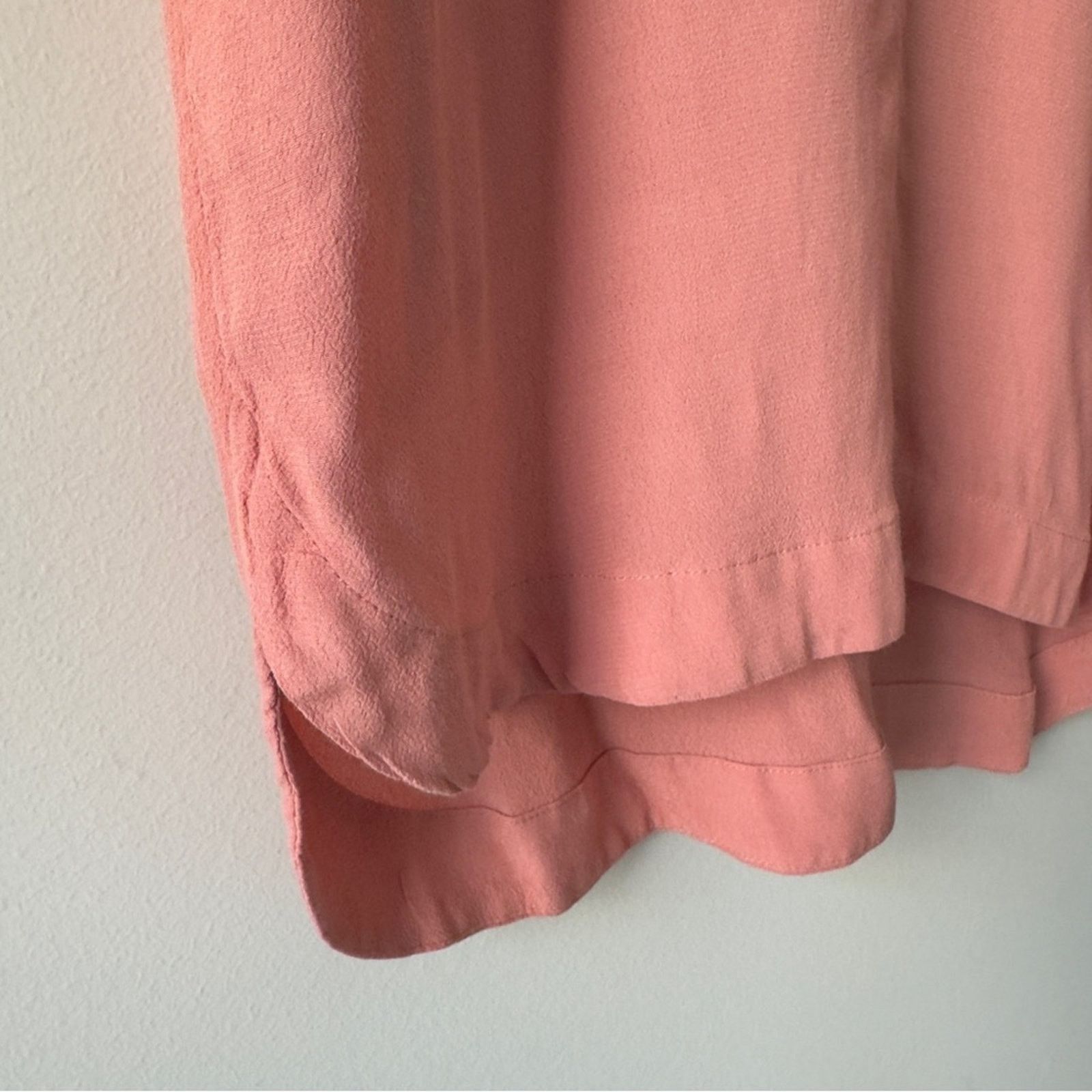 Madewell Madewell Pink Long Sleeve Shift Dress Knee Length Solid EUC Size S / US 4 / IT 40 - 9 Thumbnail