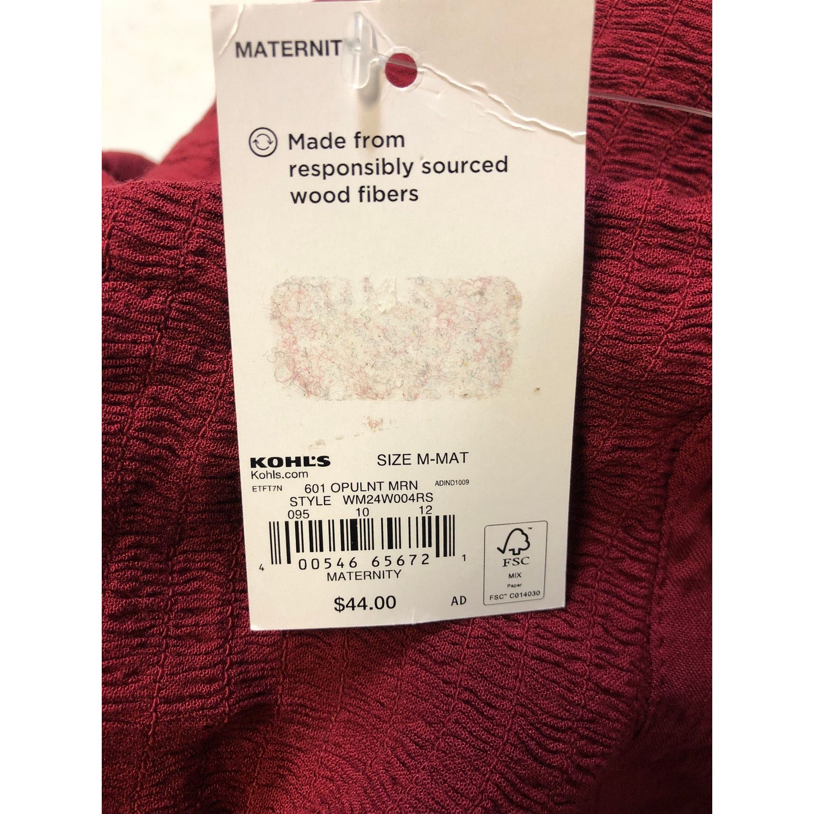 Sonoma Women's Sonoma Goods for Life Red Maturnity Shirt Size M / US 6-8 / IT 42-44 - 5 Thumbnail