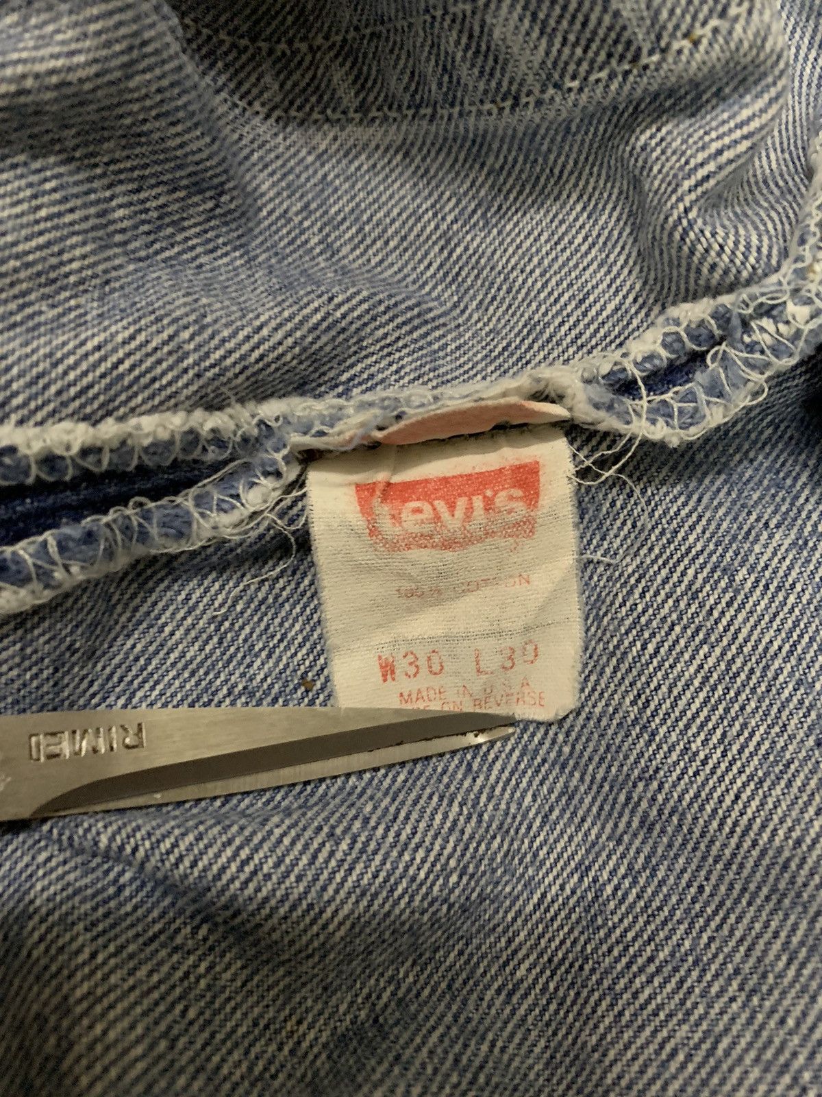 Levi's Vintage 90s Levis 501 Button Fly Faded Jeans Made in USA Size US 30 / EU 46 - 18 Thumbnail