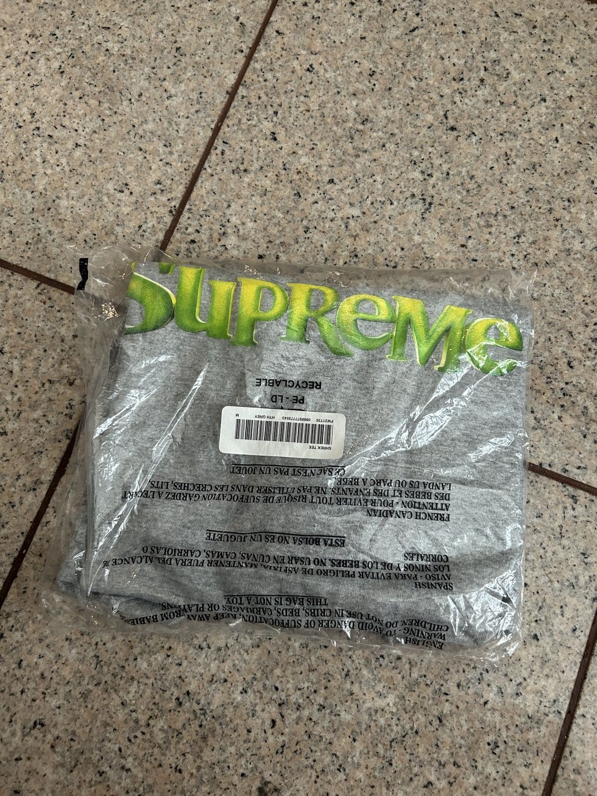 Supreme Supreme Shrek Tee Heather Grey Size US M / EU 48-50 / 2 - 2 Thumbnail