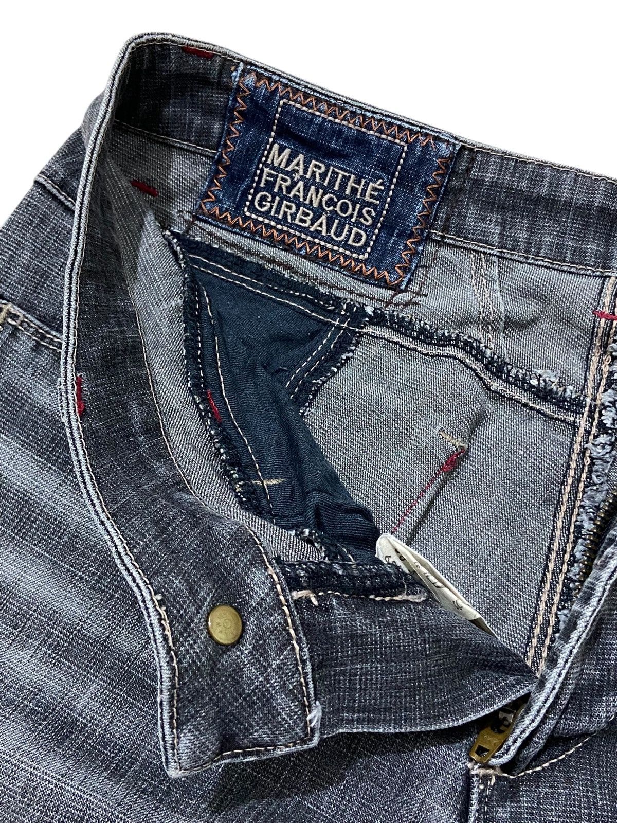 Marithe + Francois Girbaud Marithe Francois Girbaud Flared Stretch Denim Pants Size US 28 / EU 44 - 4 Thumbnail