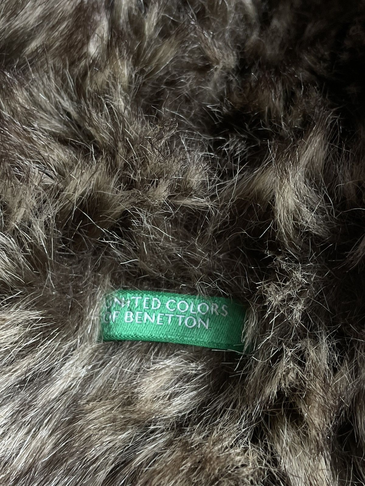 Benetton Vintage Y2K Benetton 00’s Fur Full Zip Hoodie Avant Garde Size M / US 6-8 / IT 42-44 - 6 Thumbnail