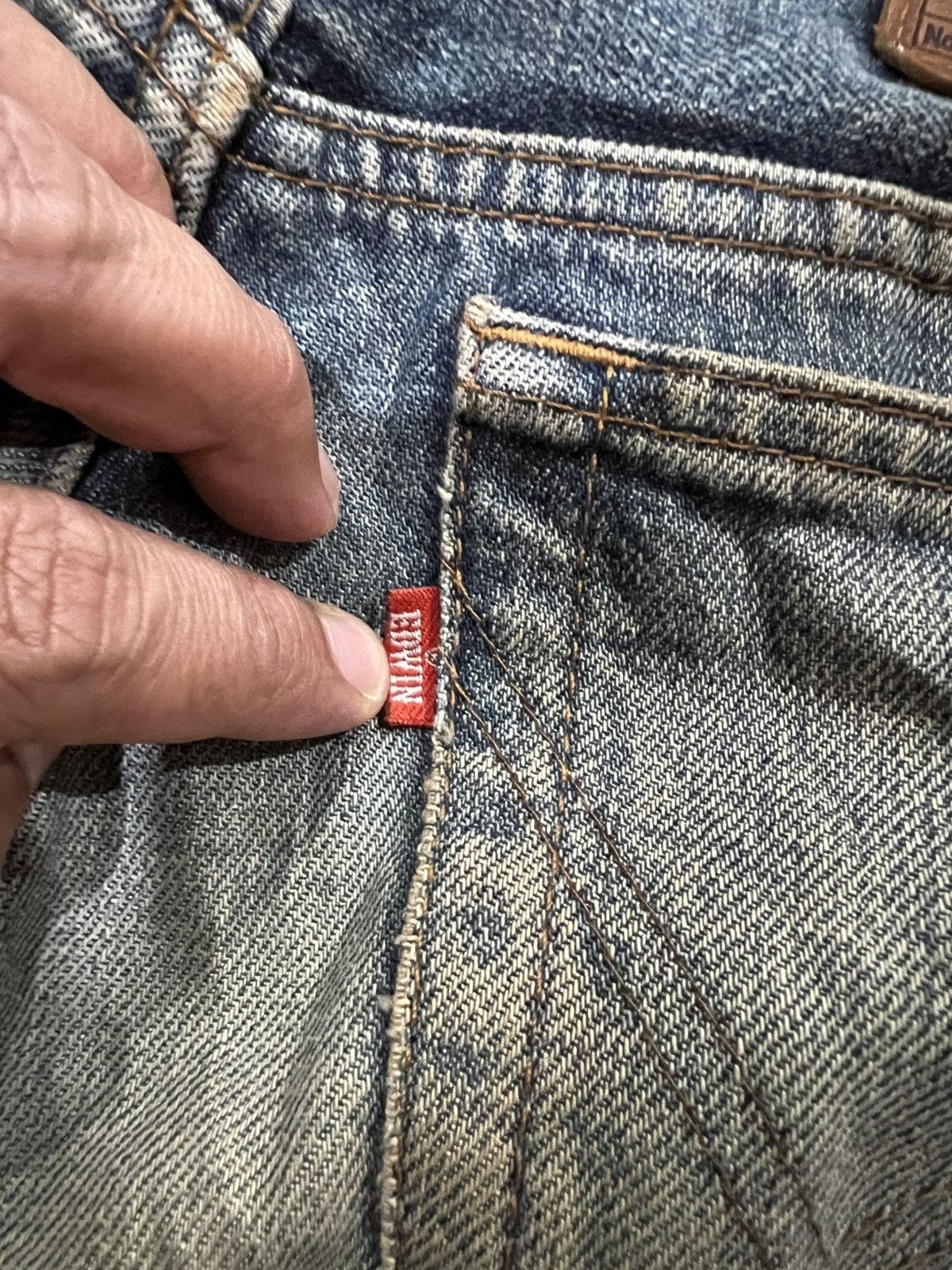 Edwin 🌈Flare Vintage Edwin Extra Extreme Distress Jean Size US 28 / EU 44 - 20 Thumbnail