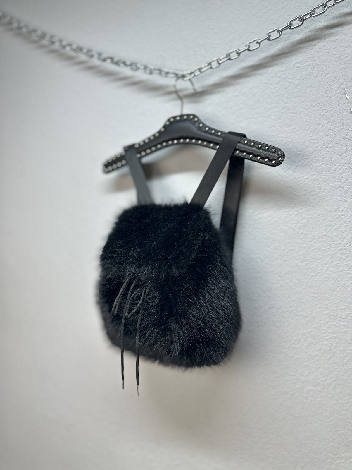 Other VINTAGE FUR BAG BALENCIAGA STYLE YETI FUR RICK OWENS STYLE Size ONE SIZE - 2 Thumbnail