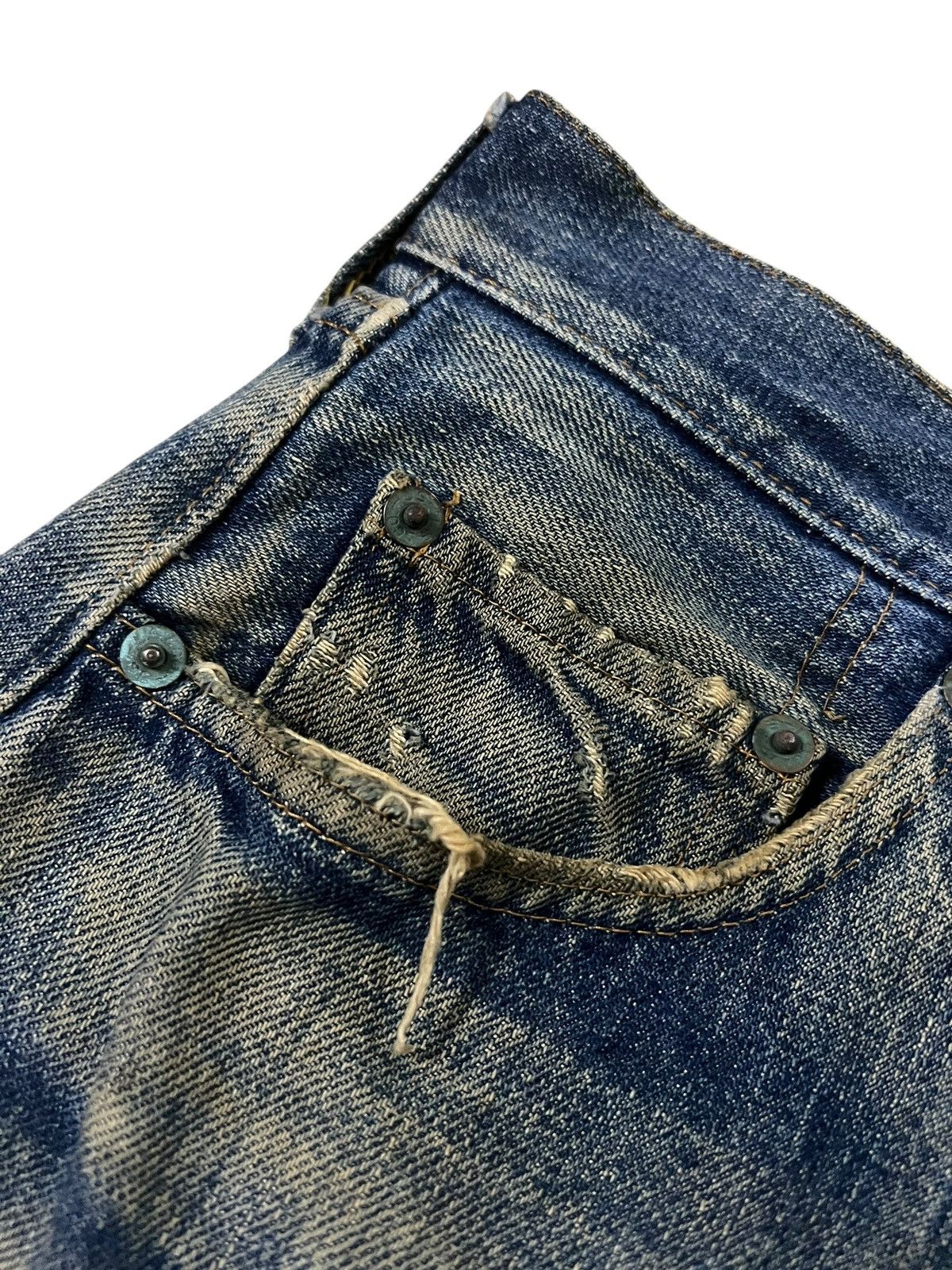 Levi's 60’s Levi’s 501 Redline #2 Selvedge Distressed Rusty Jean Size US 29 - 7 Thumbnail
