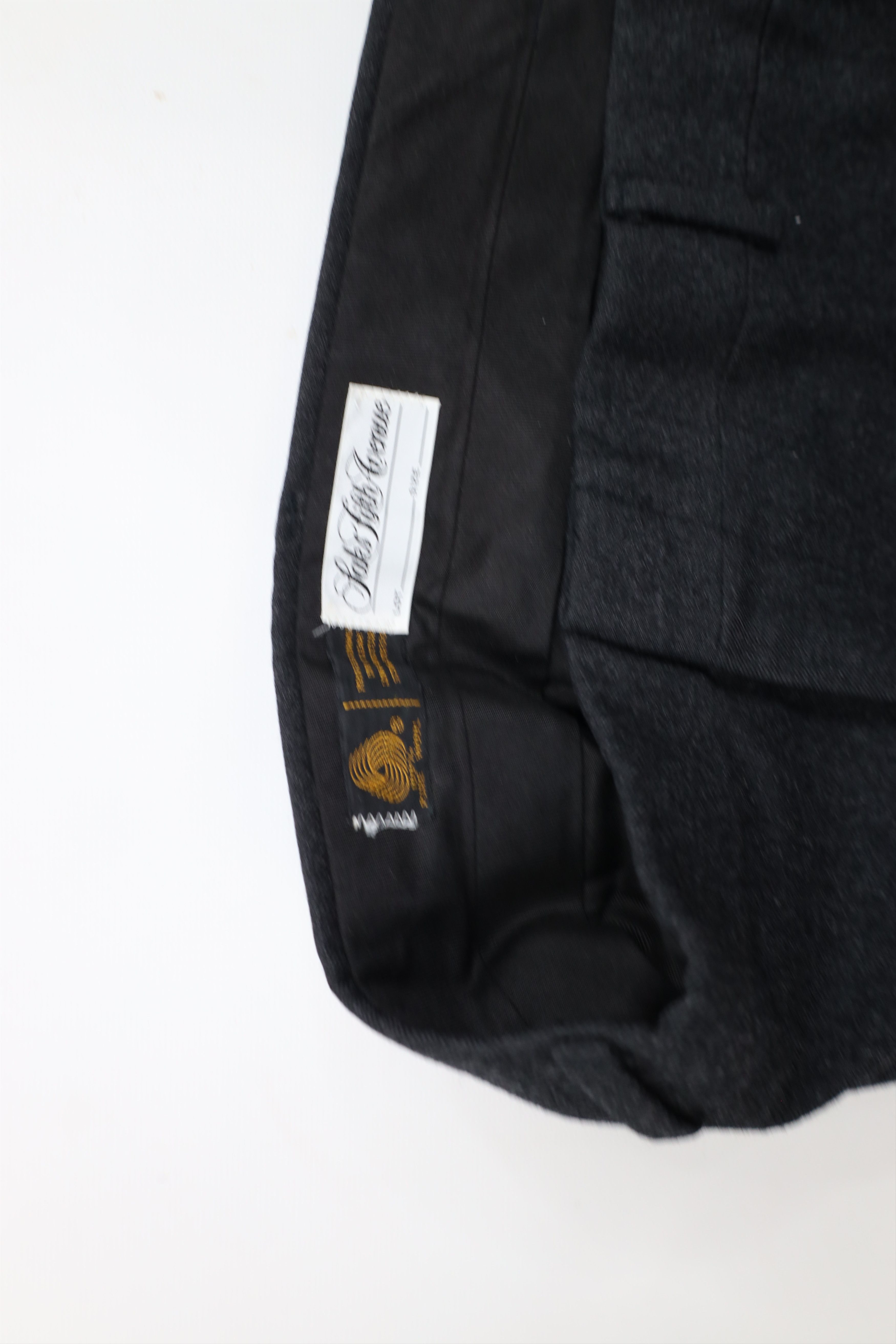 Saks Fifth Avenue × Vintage Vintage 70s Saks Fifth Avenue Wide Leg Pants Charcoal USA Size US 38 / EU 54 - 6 Thumbnail