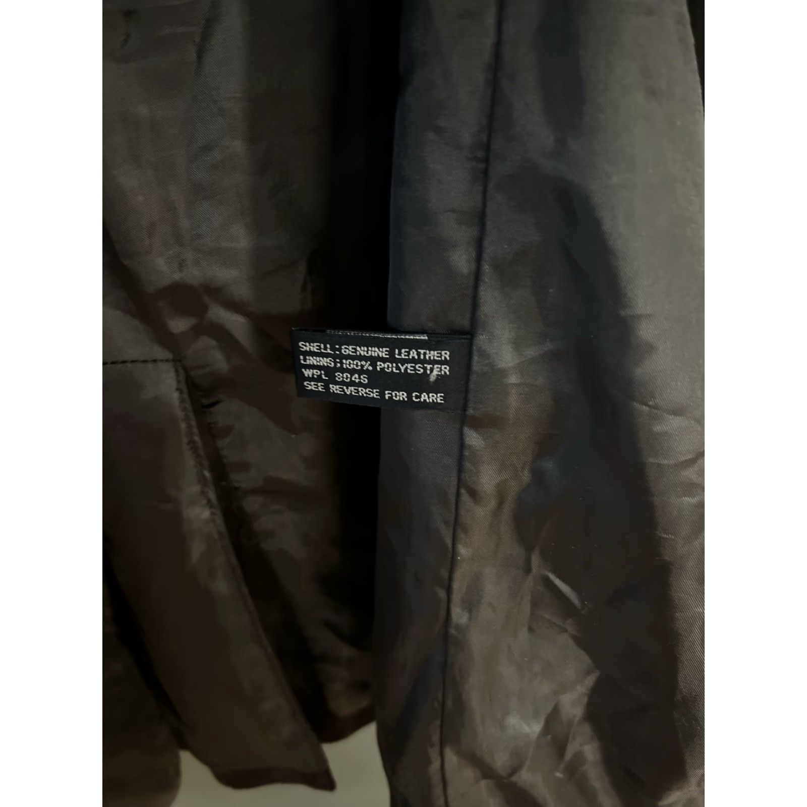 Alfani Alfani Leather Blazer Jacket Mens Brown 44R Chocolate Brown Regular Size 44 Blazer Jacket Mens Size 44R - 3 Thumbnail