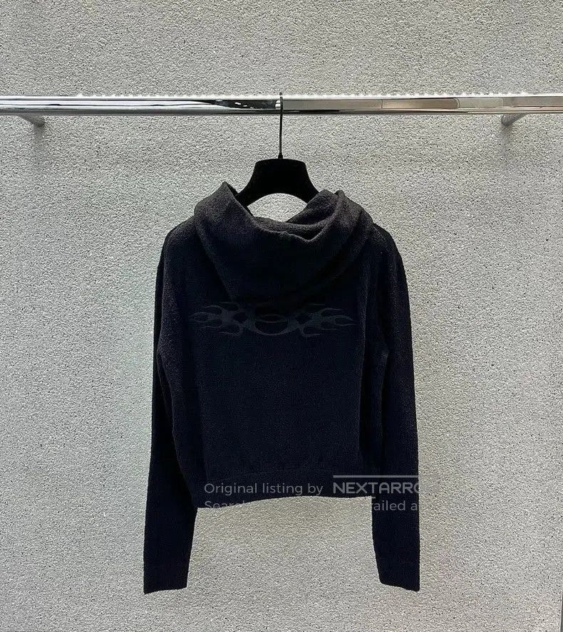 Balenciaga Balenciaga 24fall flame looped fleece towel zipper hooded s Size US L / EU 52-54 / 3 - 8 Thumbnail