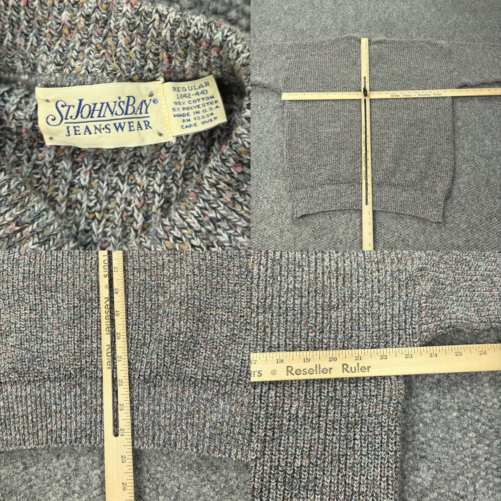 Croft & Barrow VINTAGE Croft & Barrow Sweater Mens XLT Plaid Knit Cotton Crewneck Pullover 90S Mens Size US XL / EU 56 / 4 - 9 Thumbnail