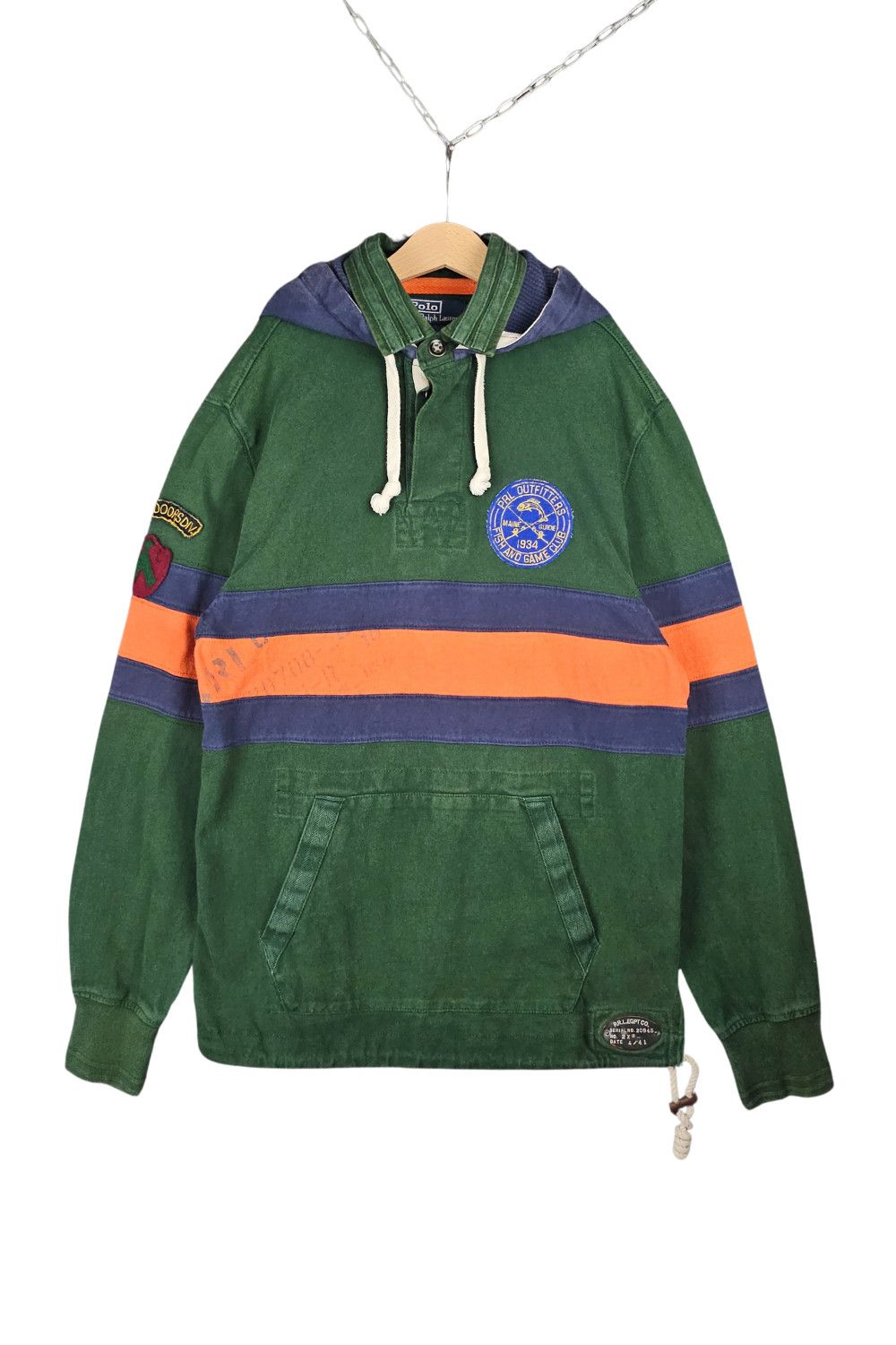 Polo Ralph Lauren PRL “PRL Outfitters / Fish & Game Club” Hooded Rugby - 08AW Size US S / EU 44-46 / 1 - 3 Thumbnail