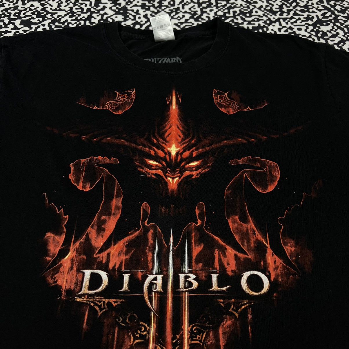 Vintage Vintage Y2K Blizzard Diablo 3 Game T-shirt Skull Devil Face Size US XL / EU 56 / 4 - 7 Thumbnail