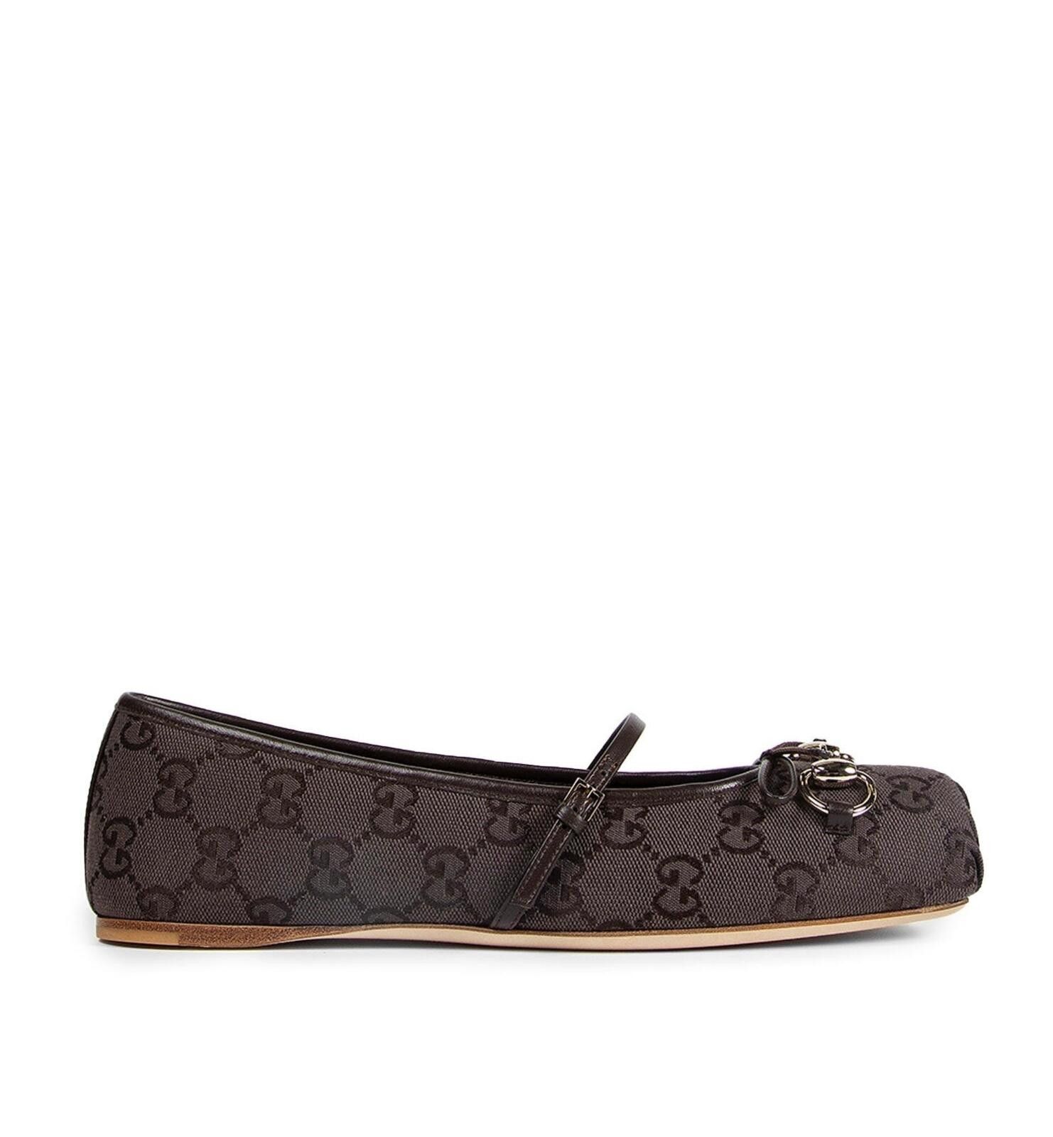 Gucci Gucci Bow Horsebit Tweed Ballet Flat Size ONE SIZE - 1 Thumbnail