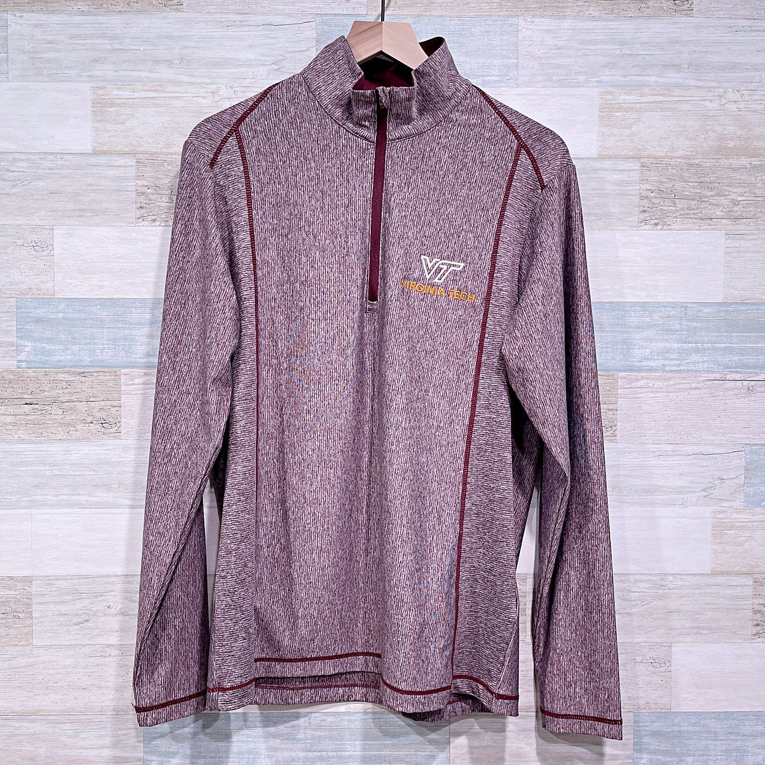 Antigua Virginia Tech Hokies 1/4 Zip Pullover Antigua Mens Medium Size US M / EU 48-50 / 2 - 1 Thumbnail