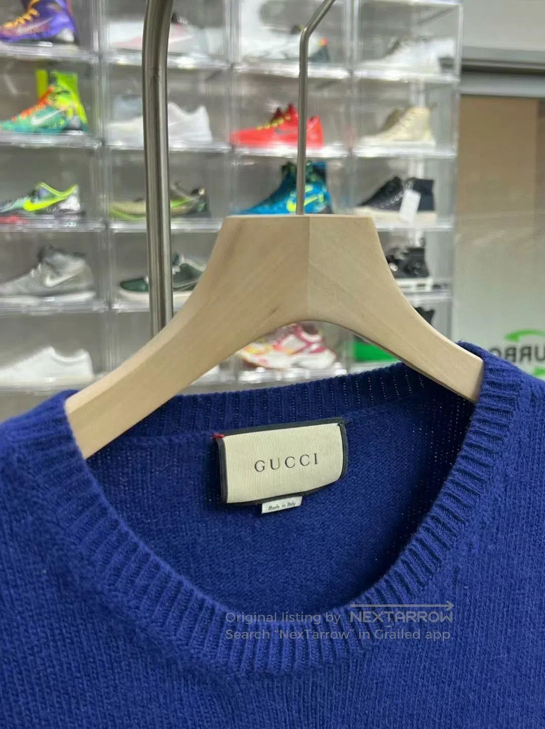 Gucci blue wool dog knit sweater 3XL size. Size US XXL / EU 58 / 5 - 2 Thumbnail