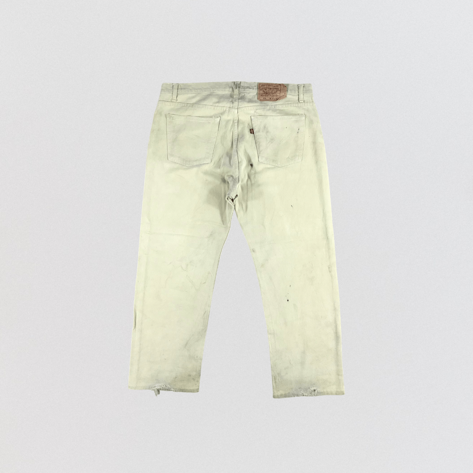 Levi's 90s Vintage Cream Levis 501 Jeans-JM2504 Size US 40 / EU 56 - 2 Thumbnail