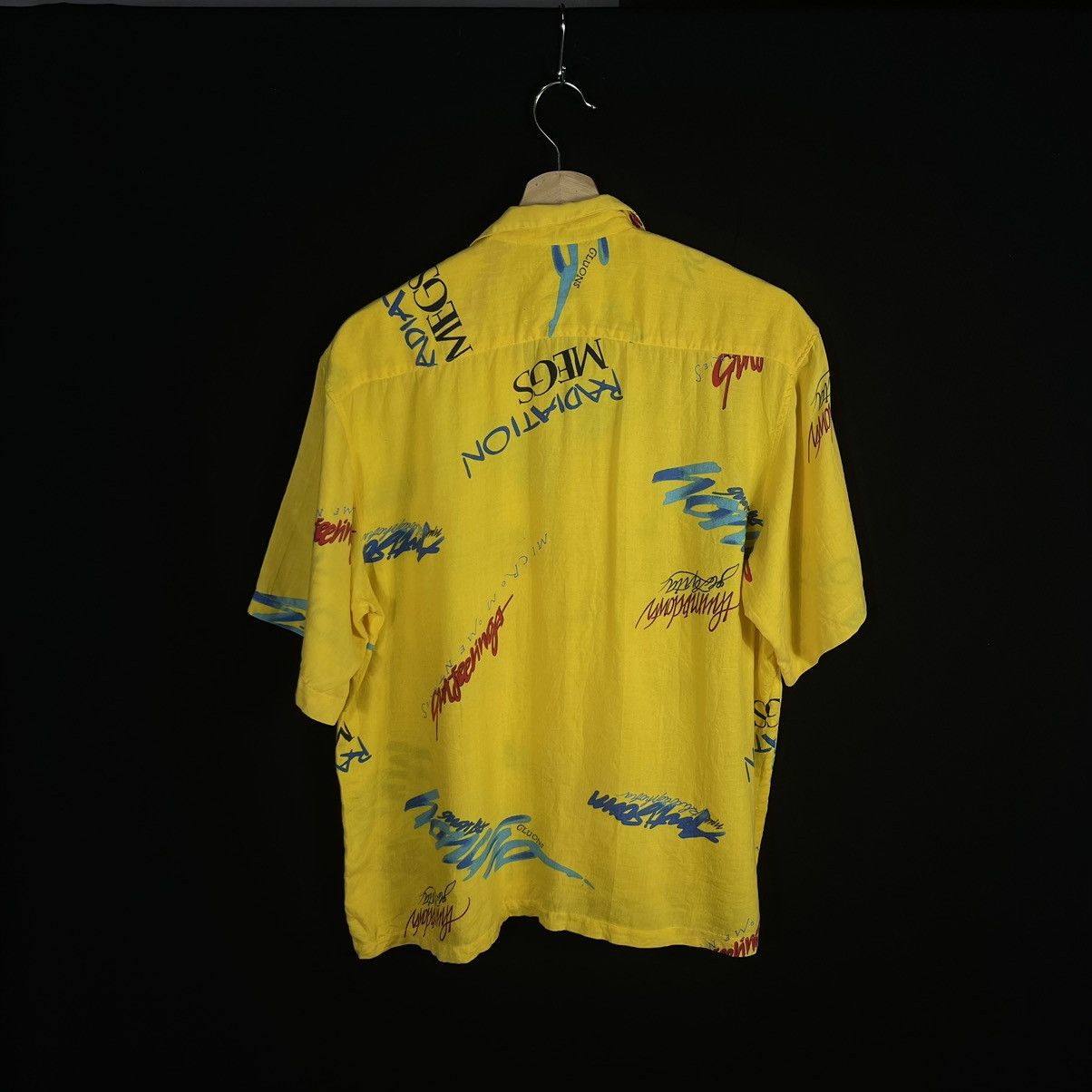 Japanese Brand Rare! Vintage 90s Lincoln Pop Art Hawaiian Rayon Shirt Size US L / EU 52-54 / 3 - 3 Thumbnail