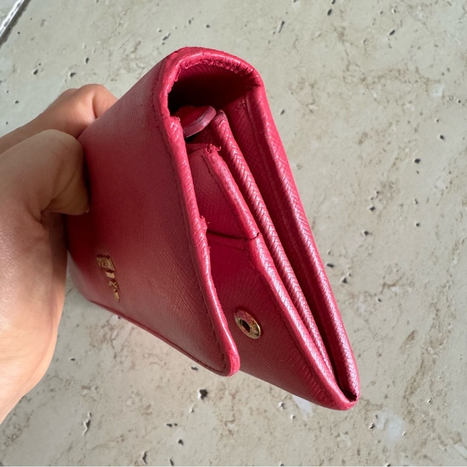 Prada PRADA Milano Pink Long Wallet, Authentic Size ONE SIZE - 8 Thumbnail