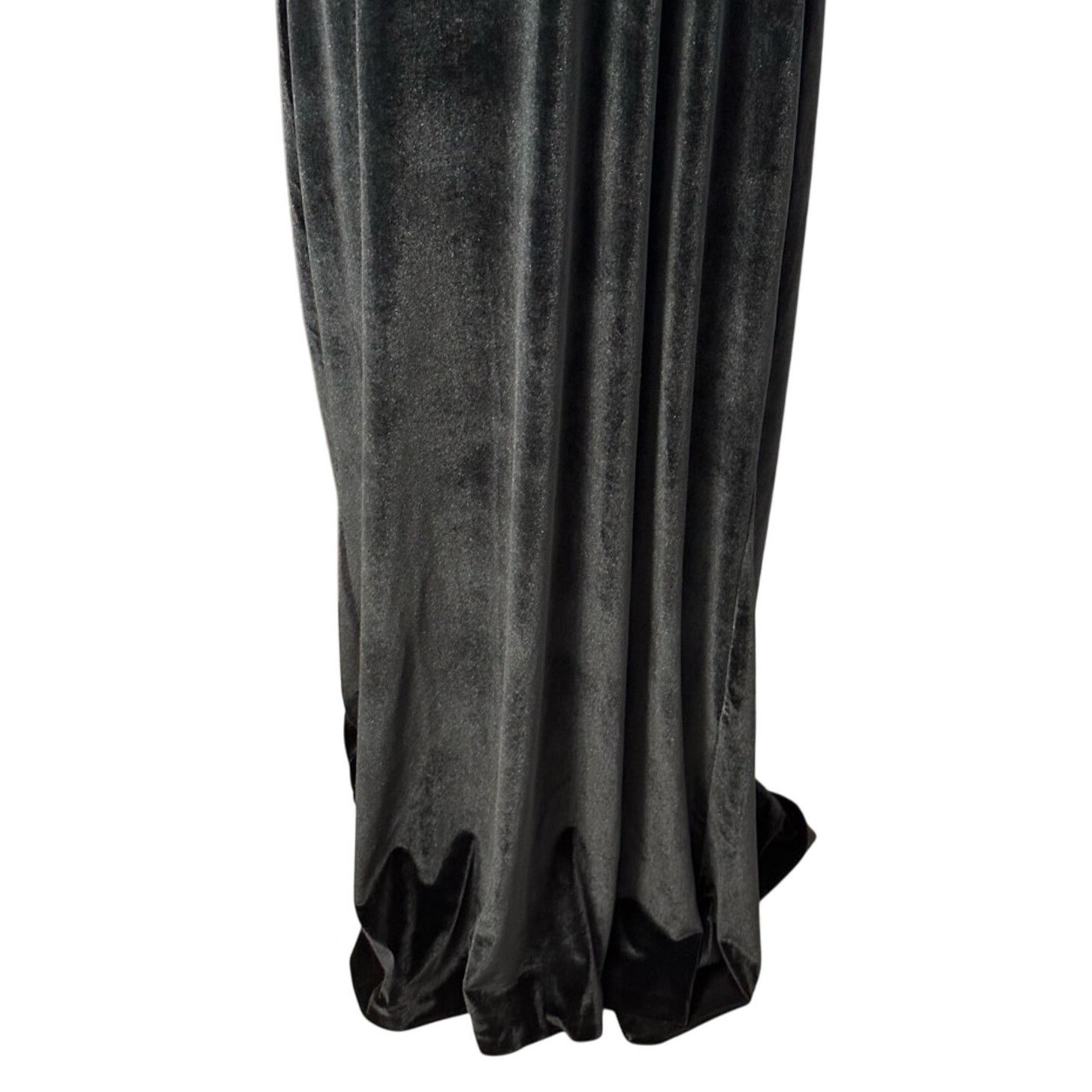 Other Zelie For She Blouson Maxi Dress Velour Sleeveless Black 1X Size XL / US 12-14 / IT 48-50 - 4 Thumbnail