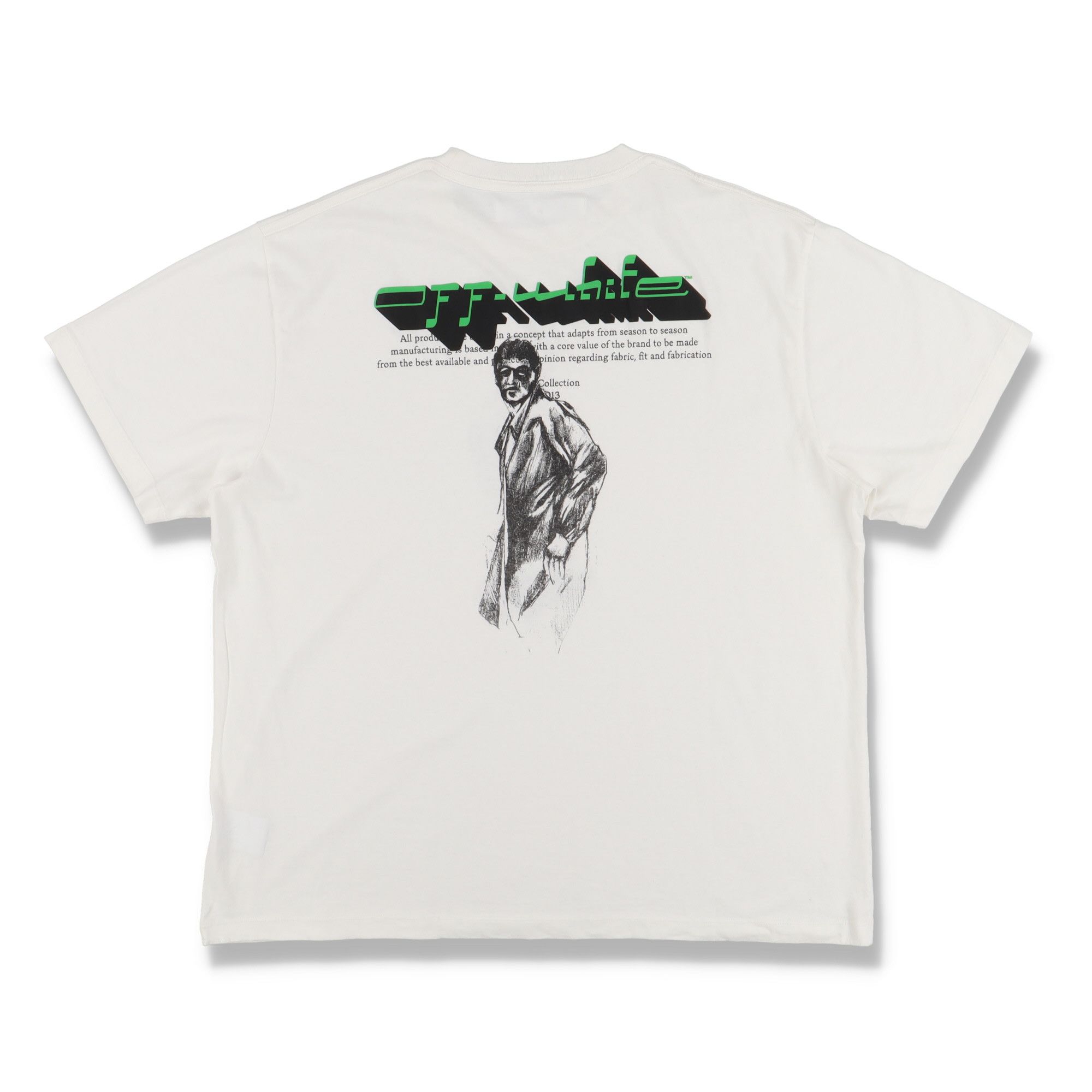 Off-White White Mirko Two Logo Oversized T-Shirt Size US M / EU 48-50 / 2 - 6 Thumbnail