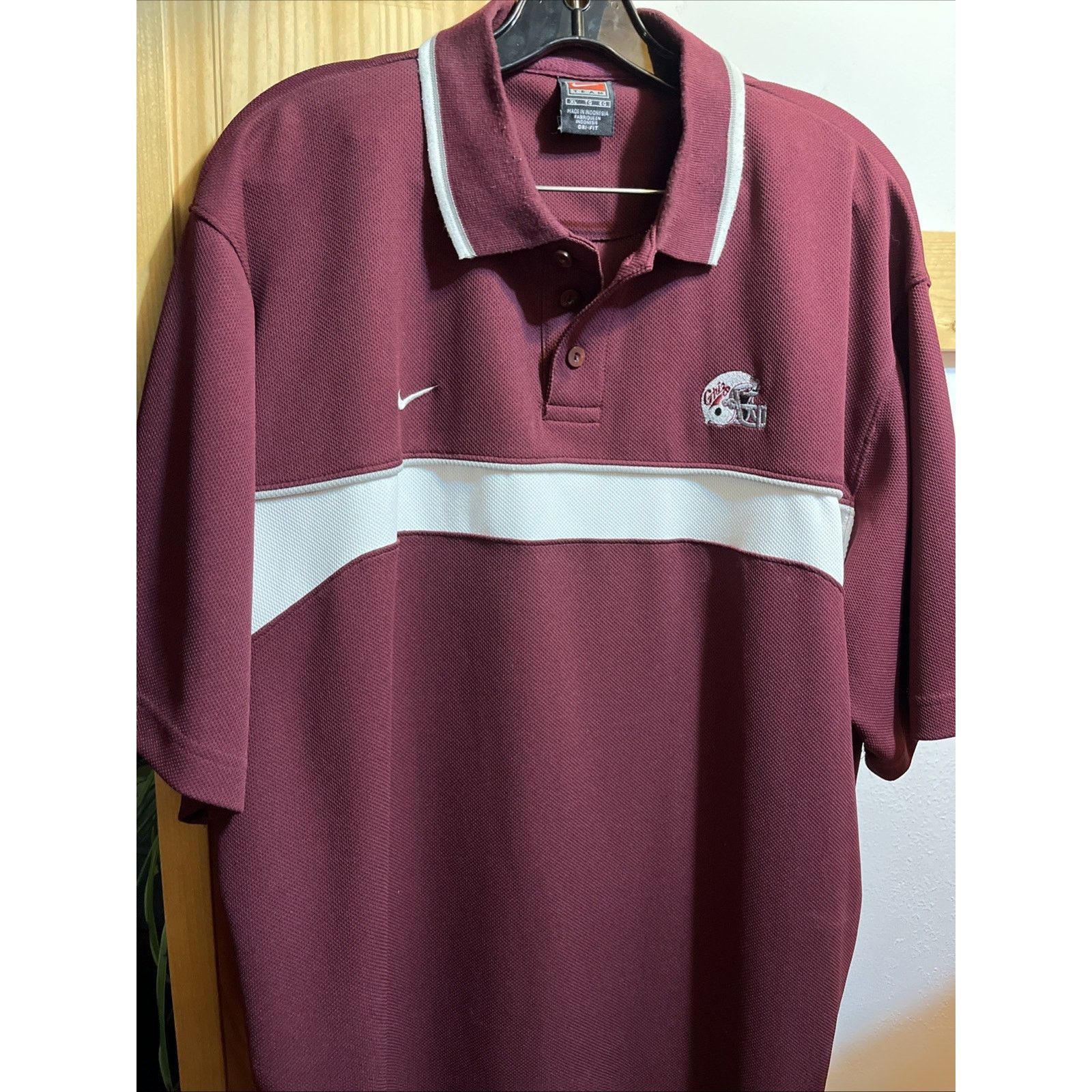 Nike Nike Team Montana Grizzlies NCAA Polo Shirt Men’s XL Maroon Size US XL / EU 56 / 4 - 7 Thumbnail