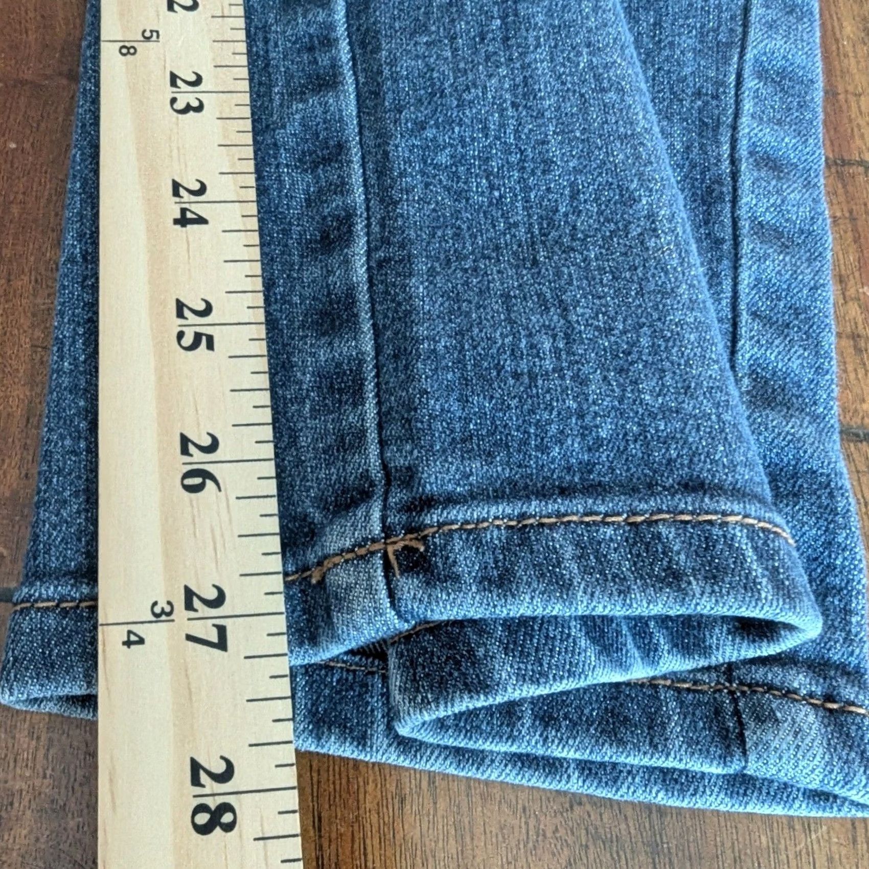 Gloria Vanderbilt Gloria Vanderbilt Amanda High Rise Tapered Jeans Womens 14P Medium Wash Denim Size 36" / US 14 / IT 50 - 7 Thumbnail