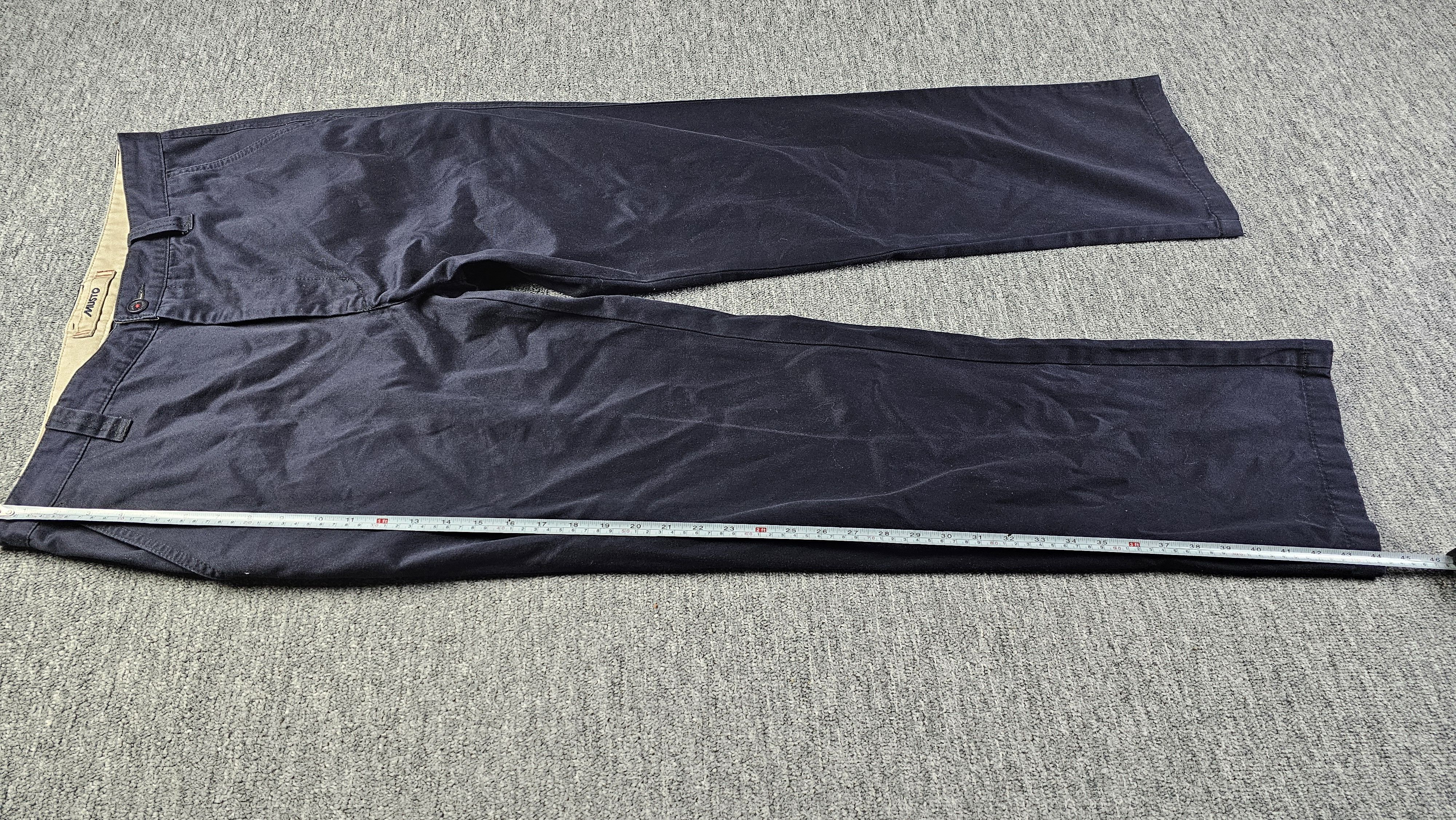 Musto Musto Navy Straight Leg Chino Trousers Sailing Outdoor 36L Size US 36 / EU 52 - 11 Thumbnail