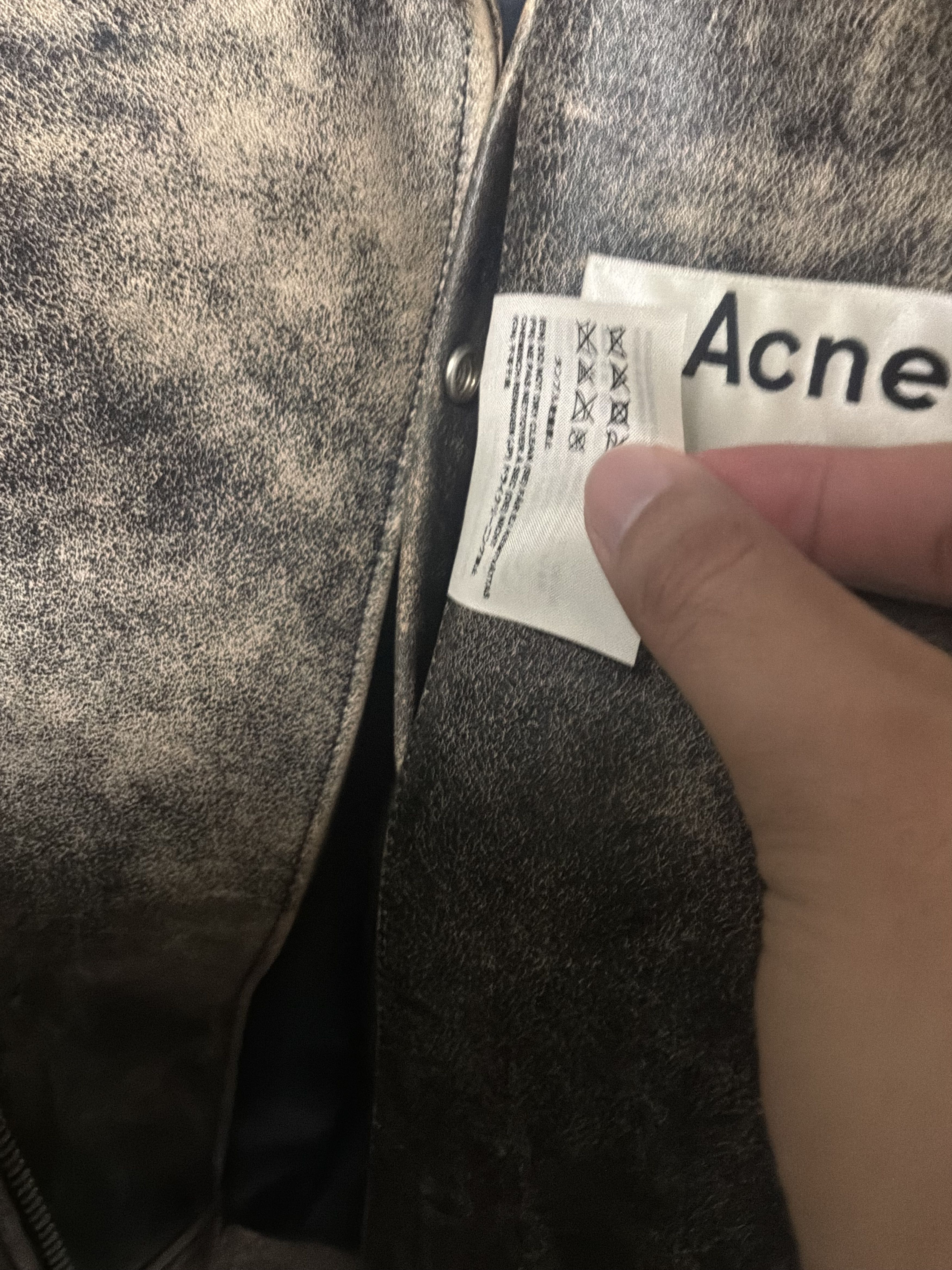 Acne Studios Acne Studios Nate PSS15 Cowhide Leather Jacket Size 50 Size US M / EU 48-50 / 2 - 5 Thumbnail