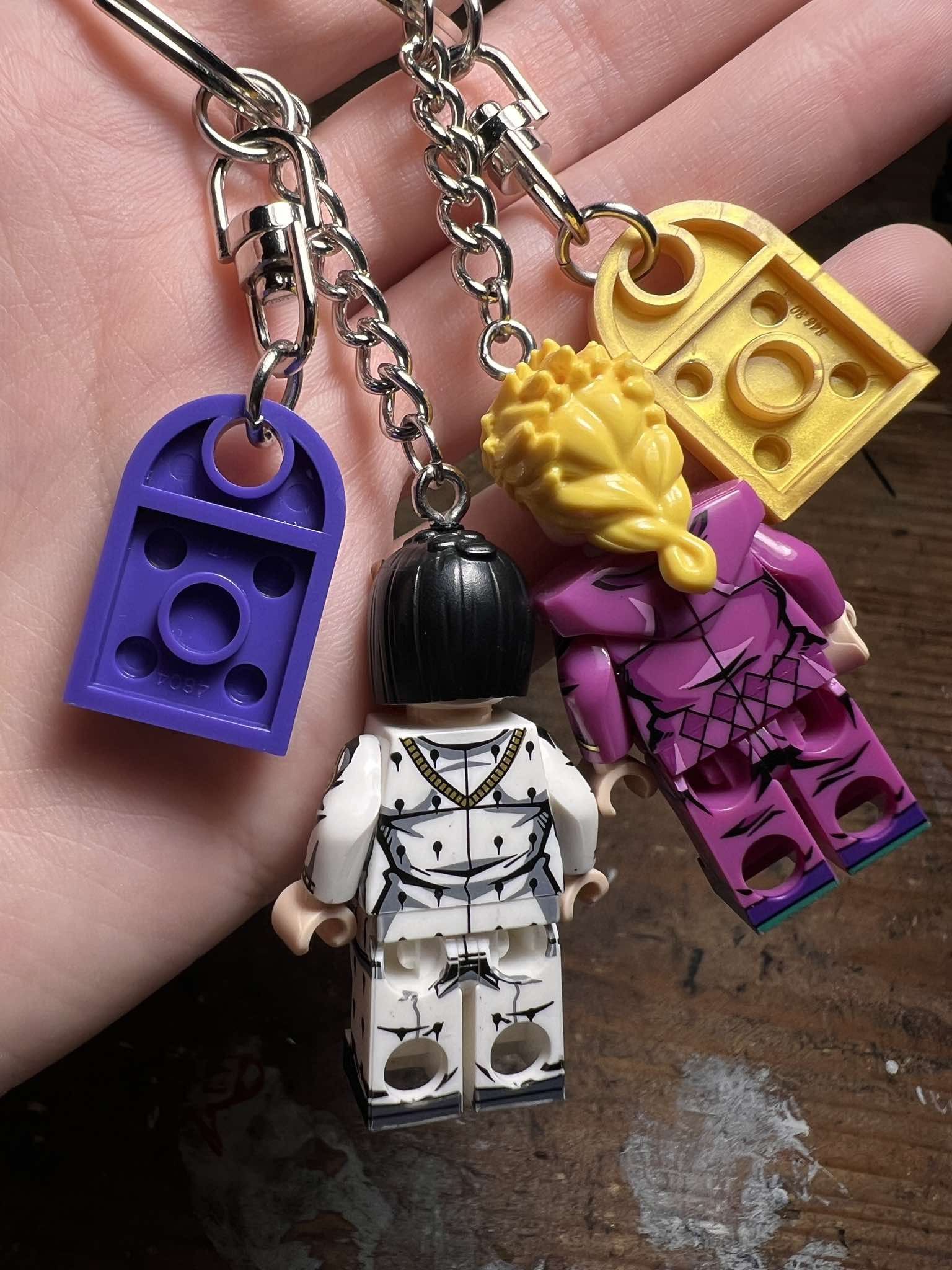 Other Jojo Giorno Bucaratti anime minifigure keychain Size ONE SIZE - 4 Thumbnail