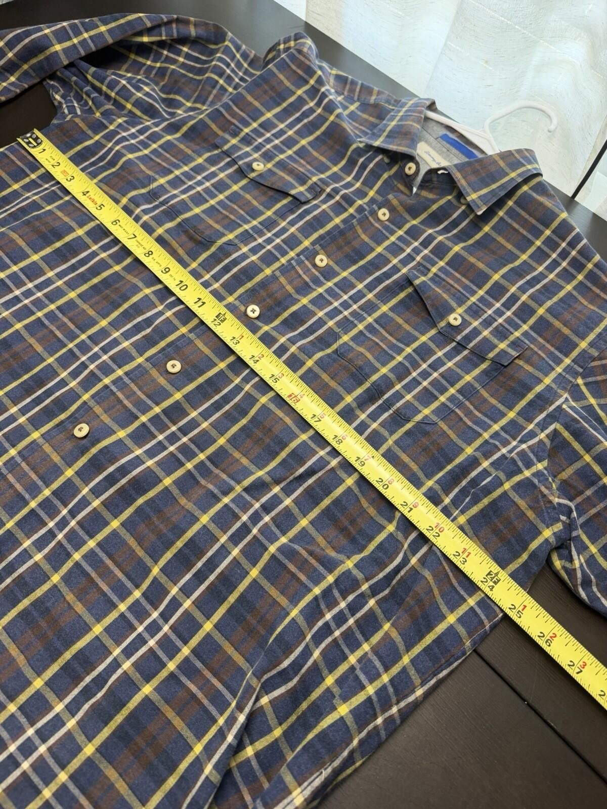 Tommy Bahama Tommy Bahama Mens XXL Plaid Long Sleeve Button Up Cotton Size US XL / EU 56 / 4 - 4 Thumbnail