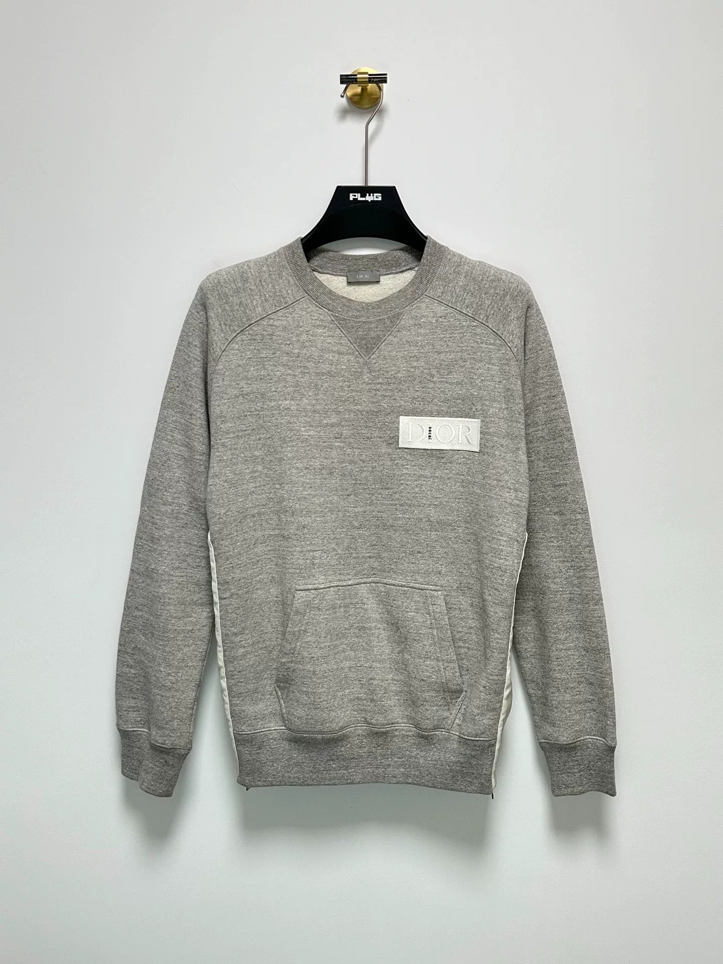 Sacai Dior Sacai Grey Logo Patch Sweatshirt Size US M / EU 48-50 / 2 - 1 Thumbnail