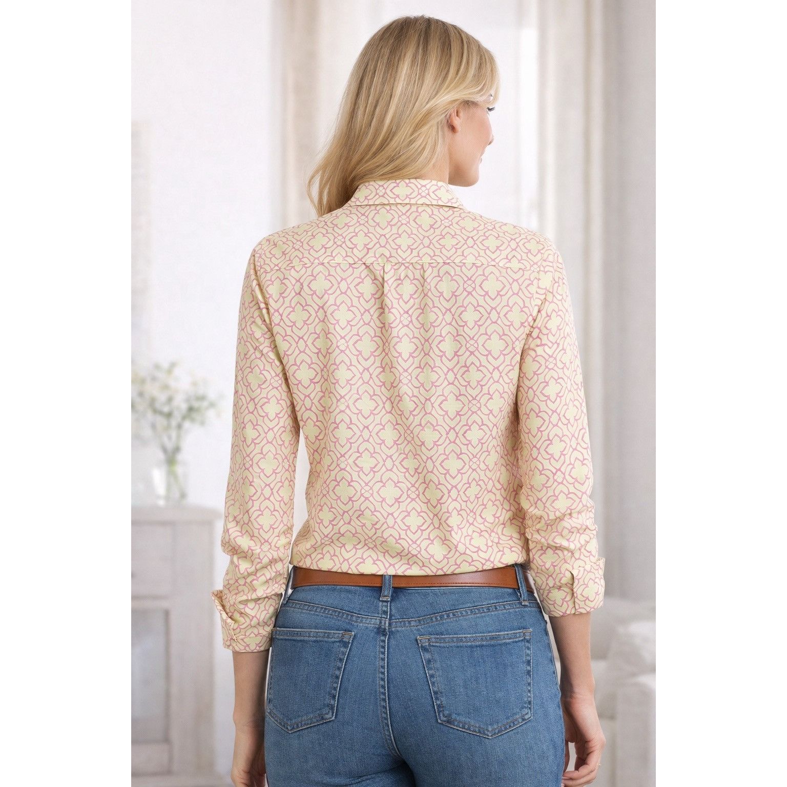 Lands' End Lands' End Luxury Supima Cotton Tailored Blouse - S 12 Size XL / US 12-14 / IT 48-50 - 2 Thumbnail