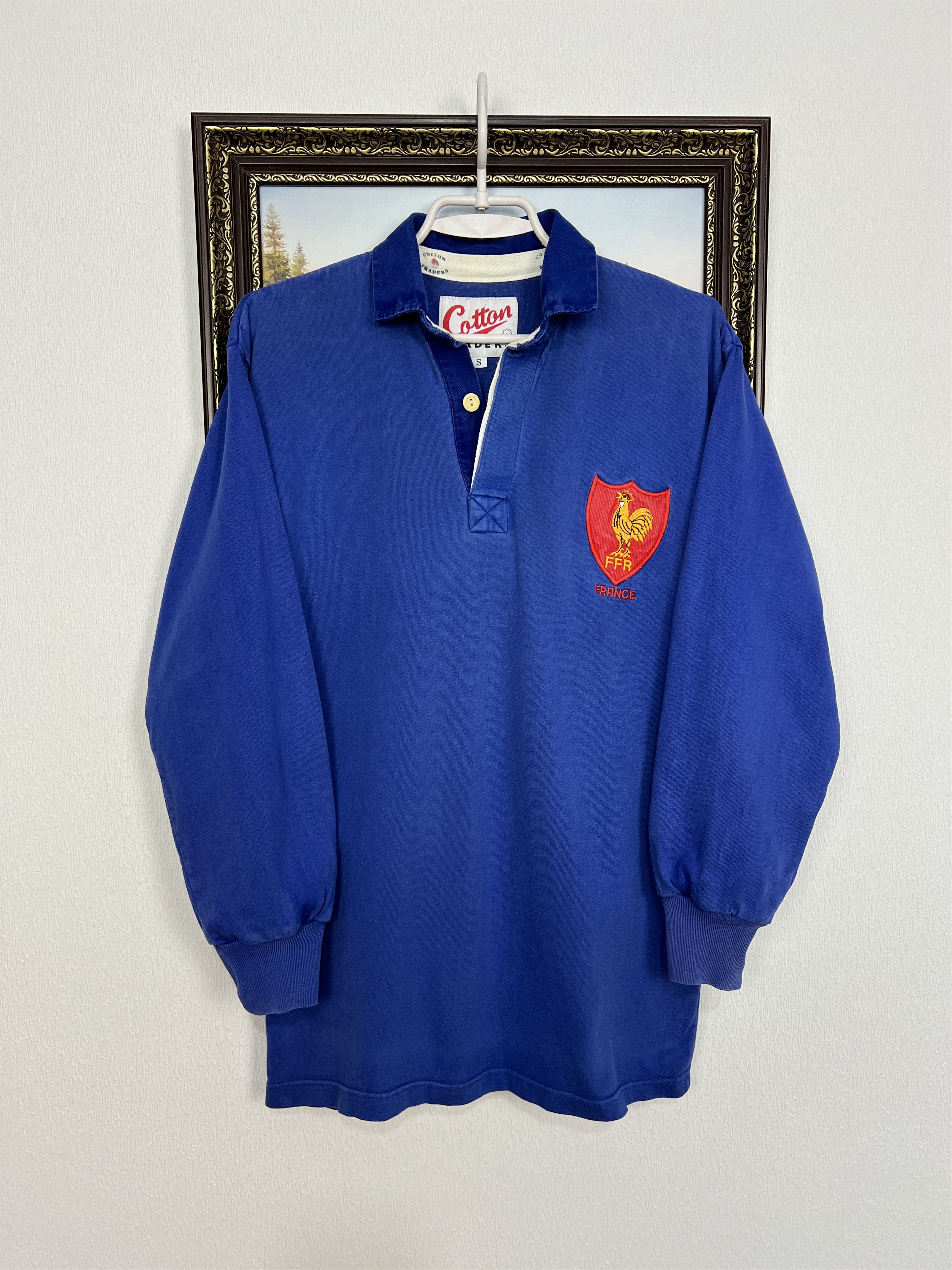 Cotton Traders Vintage 90's France Rugby Union Long Sleeve Jersey Trikot Size US S / EU 44-46 / 1 - 1 Thumbnail
