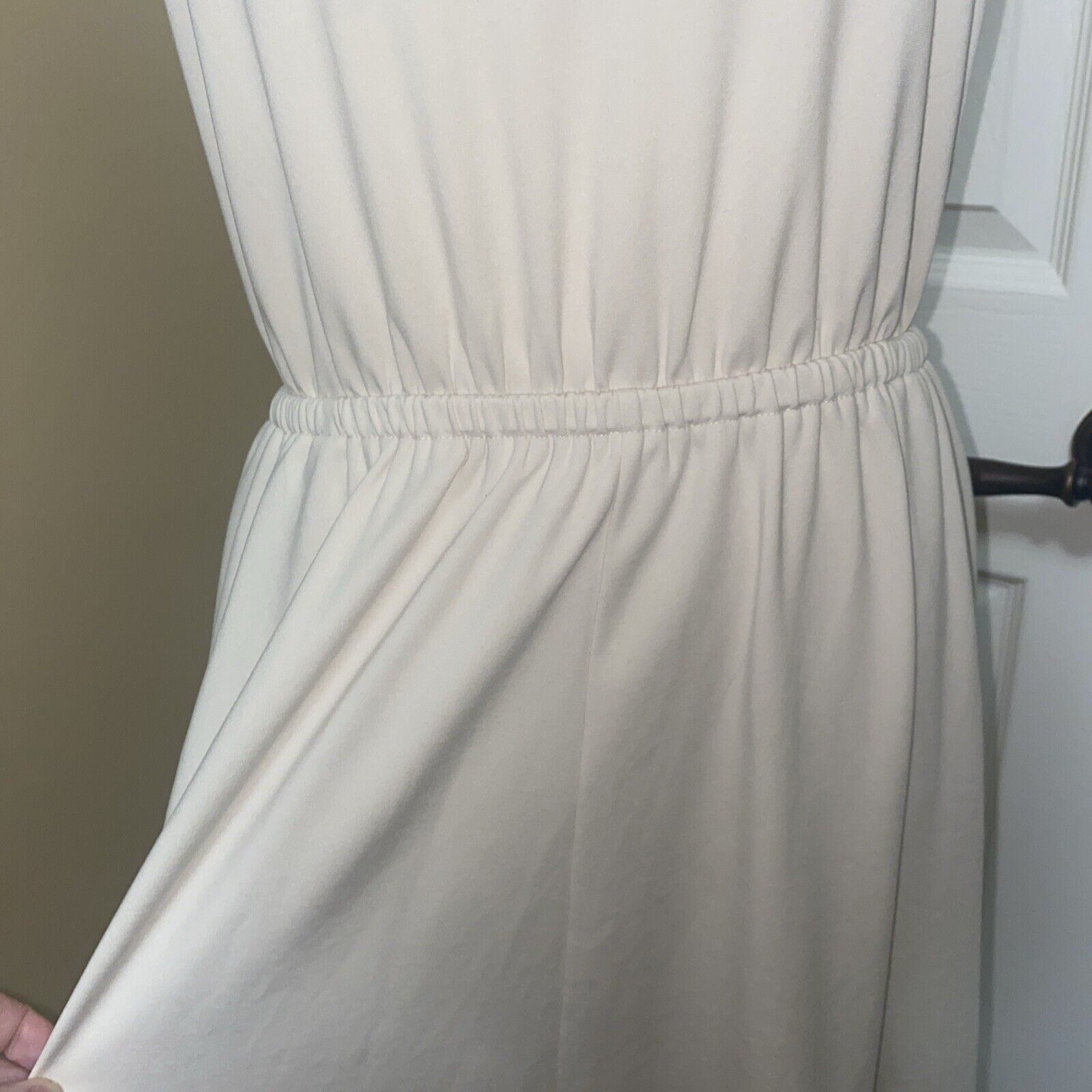 Banana Republic Banana Republic Ivory Maxi Dress Size Small Pockets Size S / US 4 / IT 40 - 3 Thumbnail