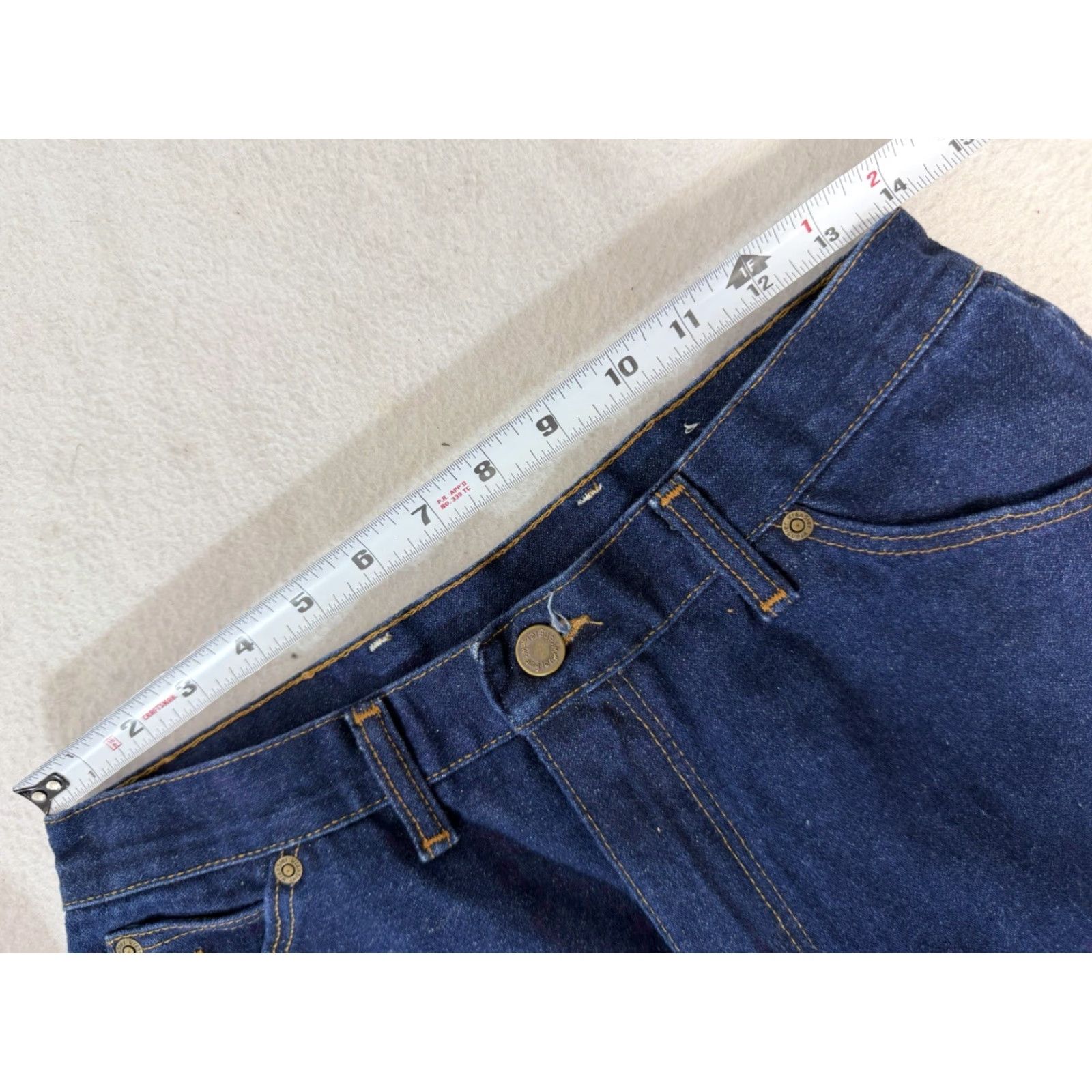 Wrangler VINTAGE Wrangler Women’s Jeans 16 Dark Blue Cotton Western Cowgirl High Waist Jeans Womens Size 38" / US 16 / IT 52 - 5 Thumbnail