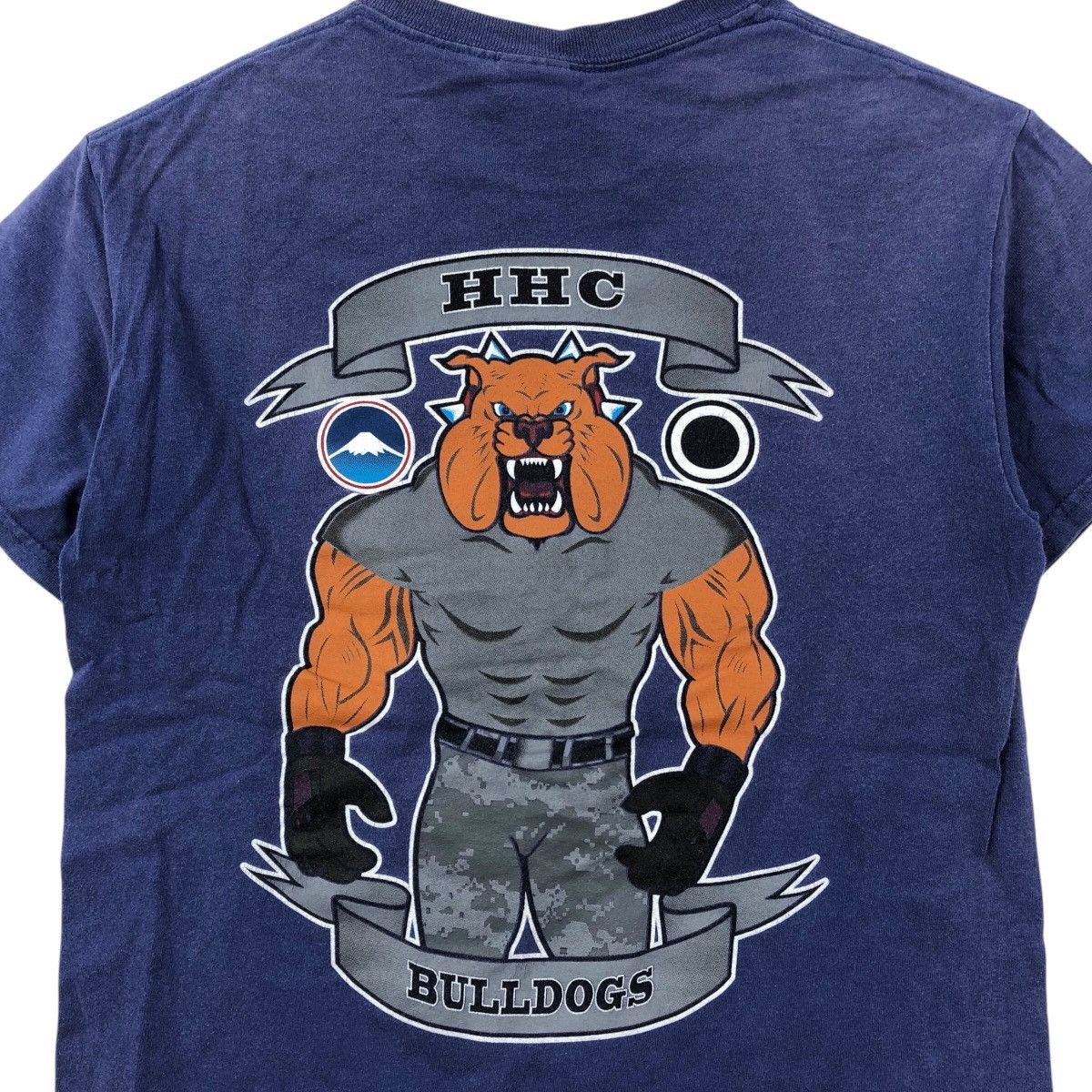 Vintage Vintage HHC BULLDOG Usarj And Icops faded T-shirt Size S / US 4 / IT 40 - 2 Thumbnail