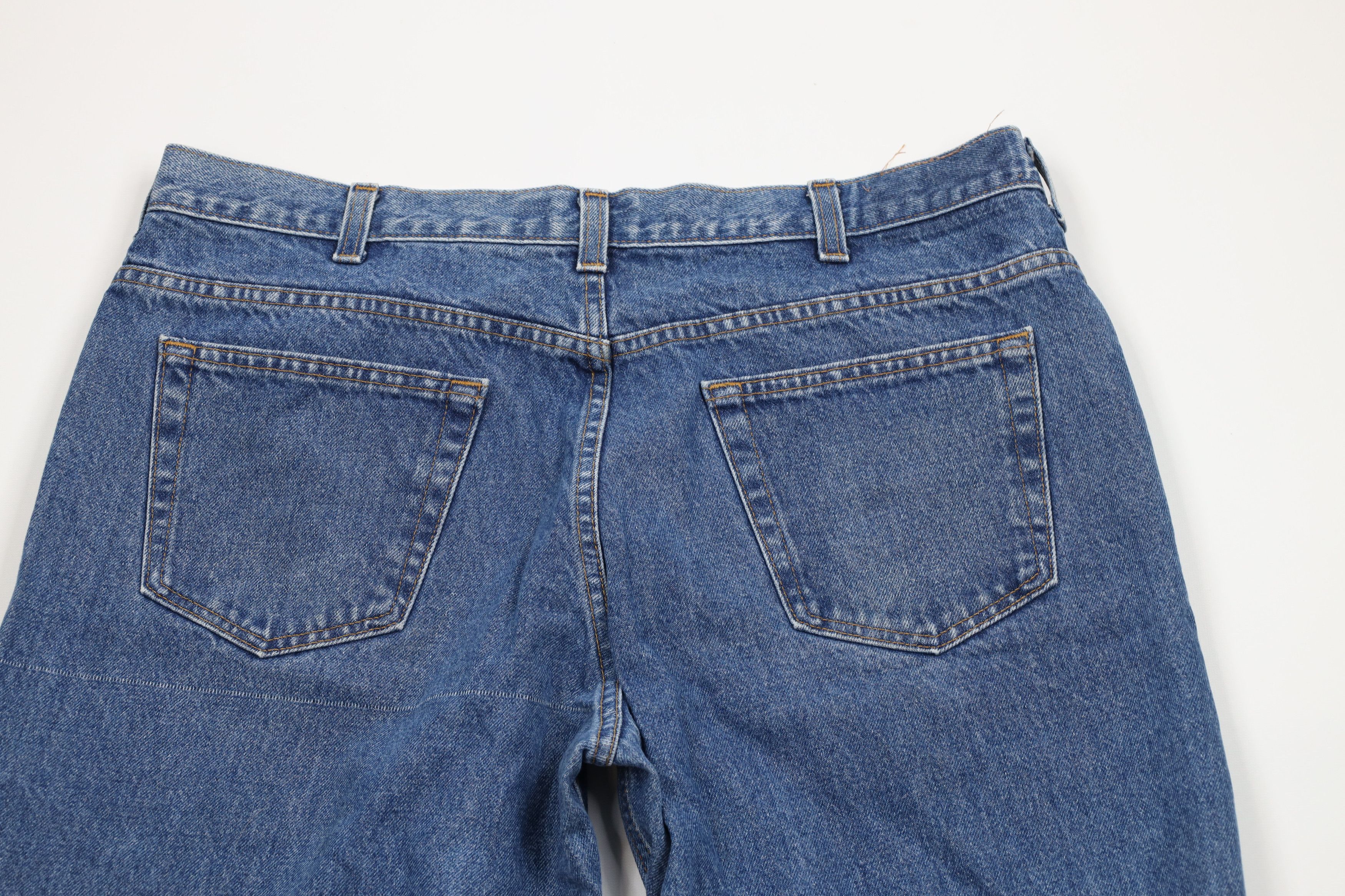 Vintage Vintage 90s Streetwear Baggy Fit Wide Leg Denim Jeans Blue Size US 40 / EU 56 - 9 Thumbnail