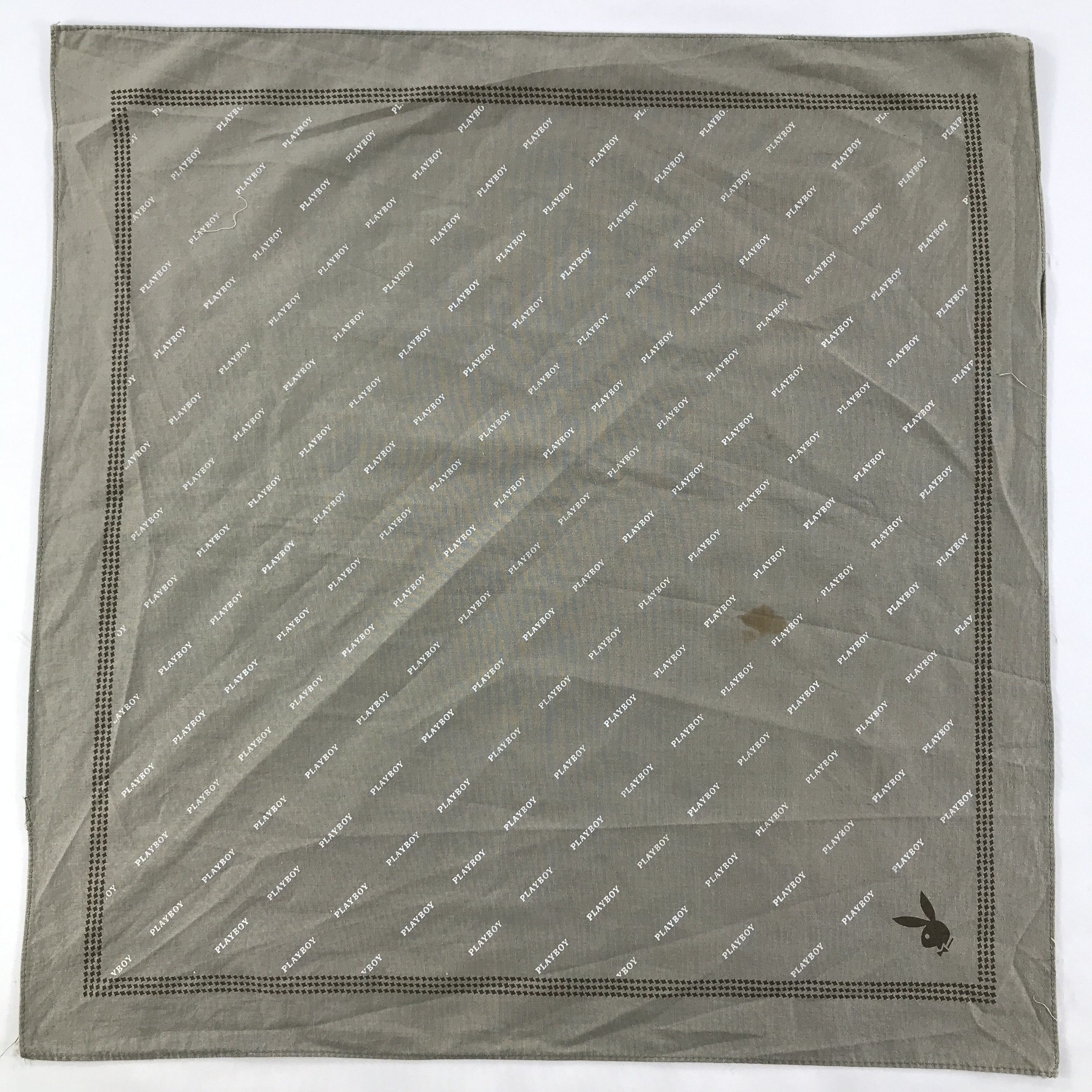 Playboy × Vintage Playboy Bandana / Handkerchief / Neckerchief - S1697 Size ONE SIZE - 1 Thumbnail