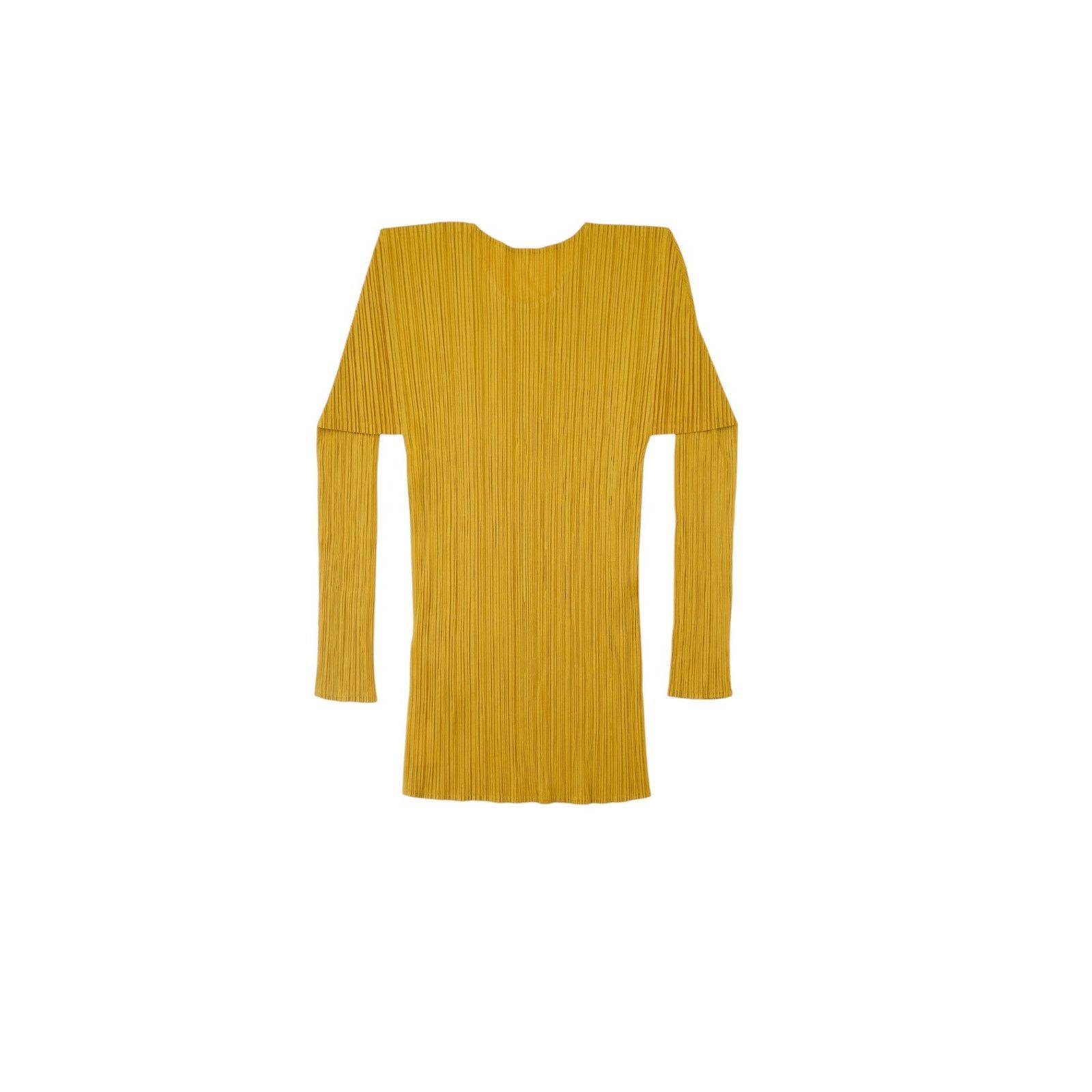 Issey Miyake Pleats Please Yellow Long Sleeve Size L / US 10 / IT 46 - 2 Thumbnail