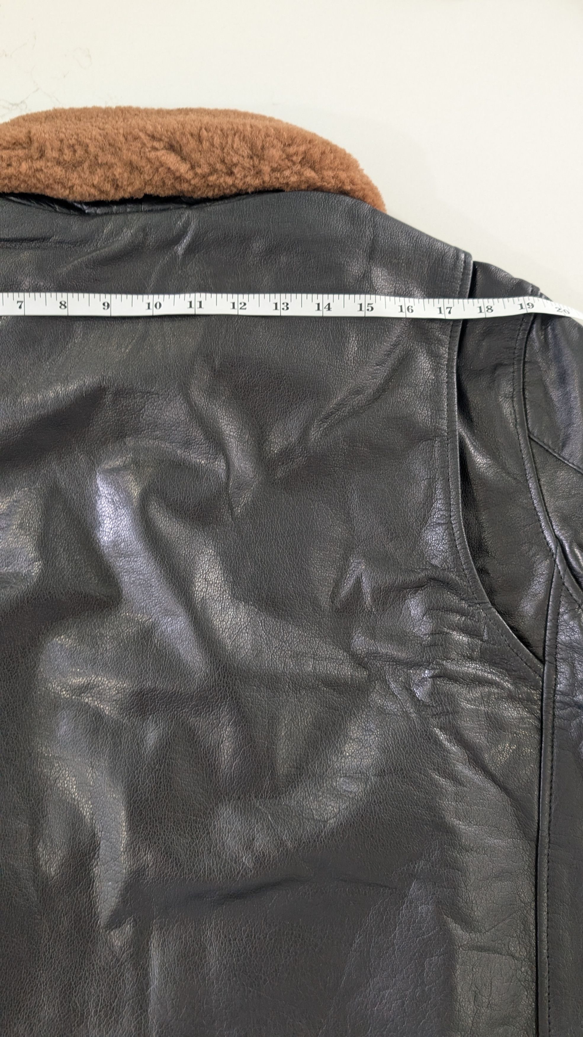 Other FOUND Men’s Leather Fireman Jacket Utility Coat Size US M / EU 48-50 / 2 - 12 Thumbnail