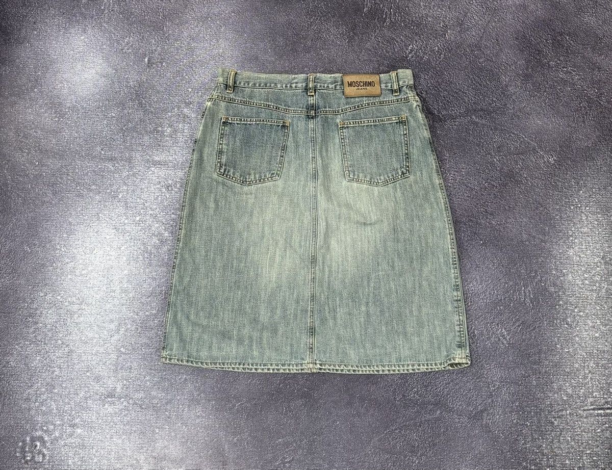 Moschino Vintage Moschino Women’s Y2K Hype Luxury Denim Skirt Size 32" / US 10 / IT 46 - 1 Thumbnail