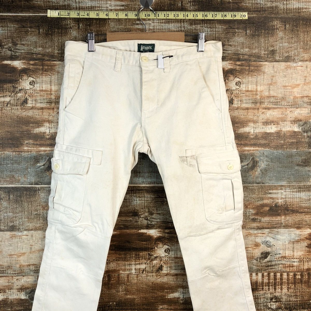 Vintage Authentic White utility tactical cargo vintage Pants #A2384 Size US 31 - 2 Thumbnail