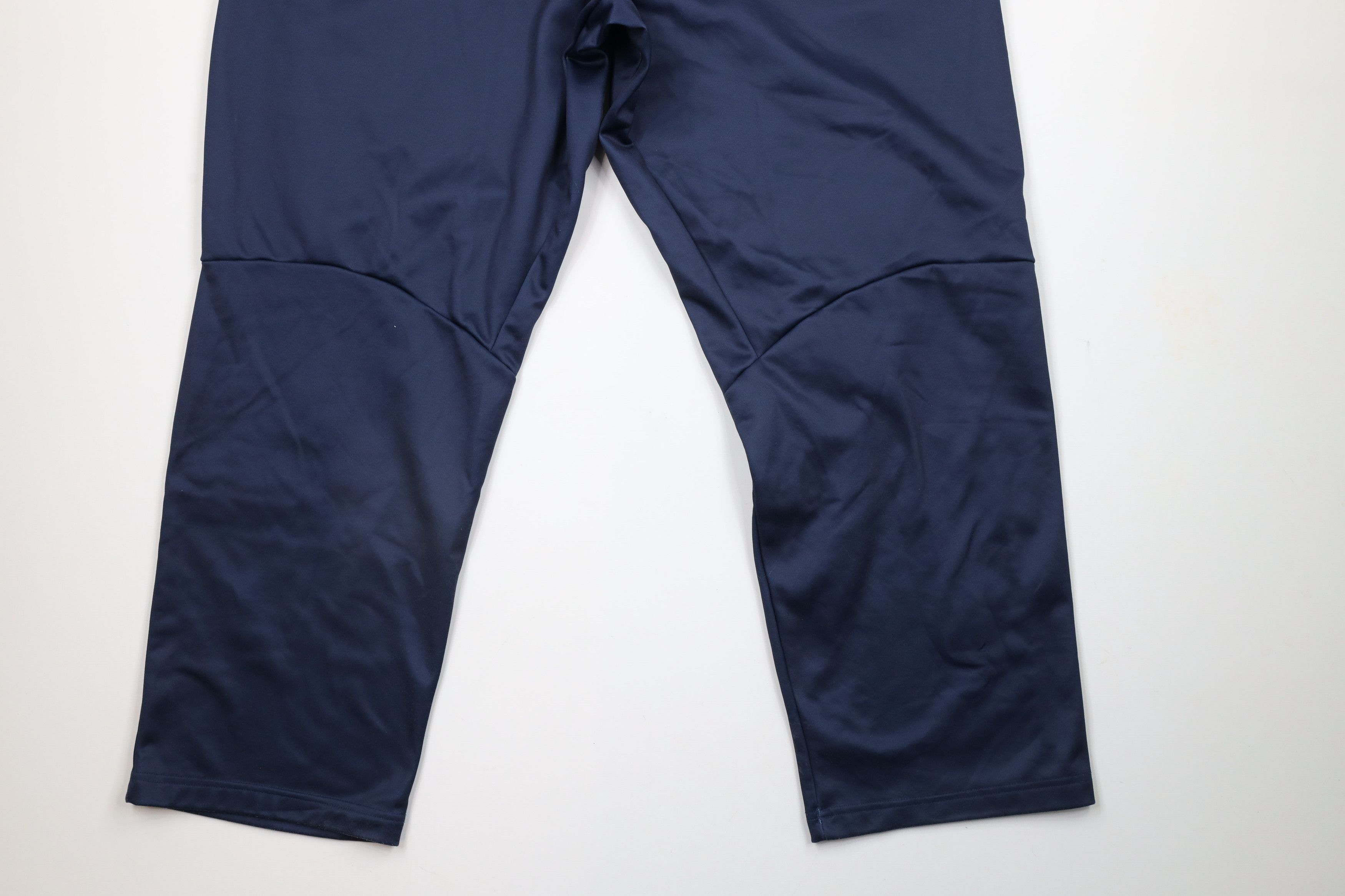 Nike × Vintage Vintage Nike Mini Swoosh Wide Leg Sweatpants Pants Blue Size US 42 / EU 58 - 12 Thumbnail