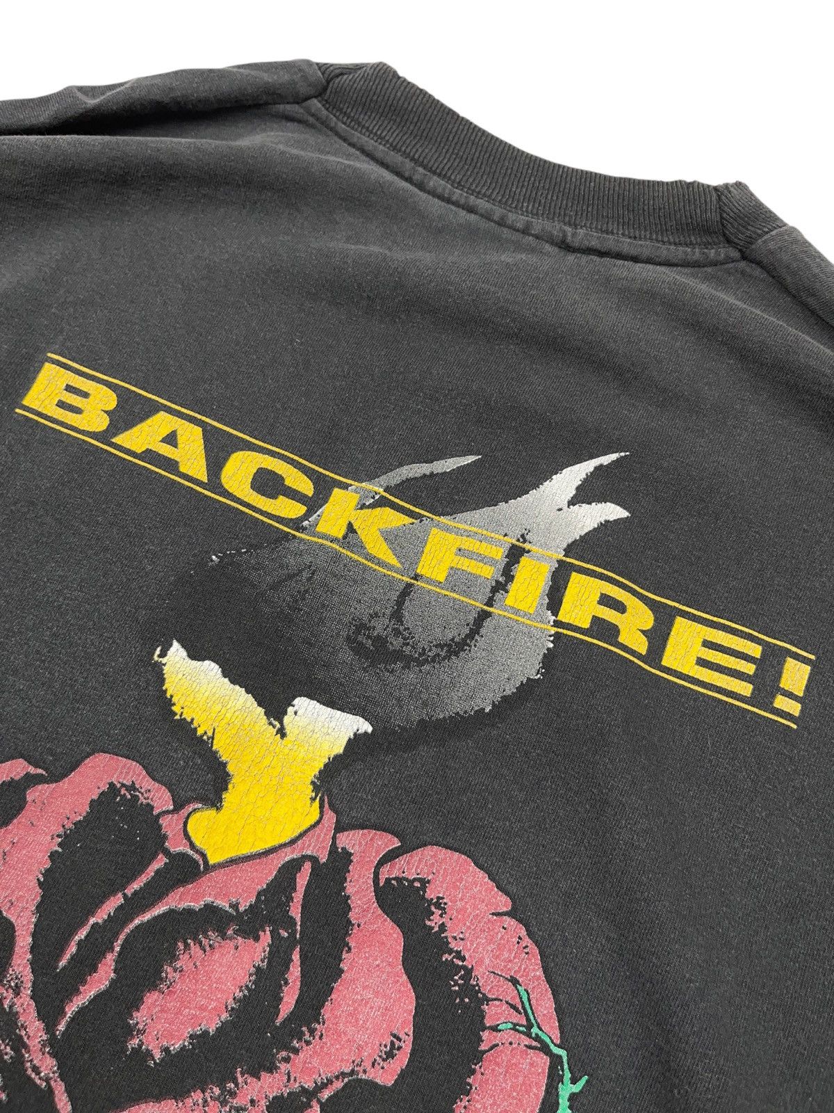 Band Tees Vintage 90s Backfire! Rebel 4 Life Hardcore Long Sleeve Size US XL / EU 56 / 4 - 6 Thumbnail